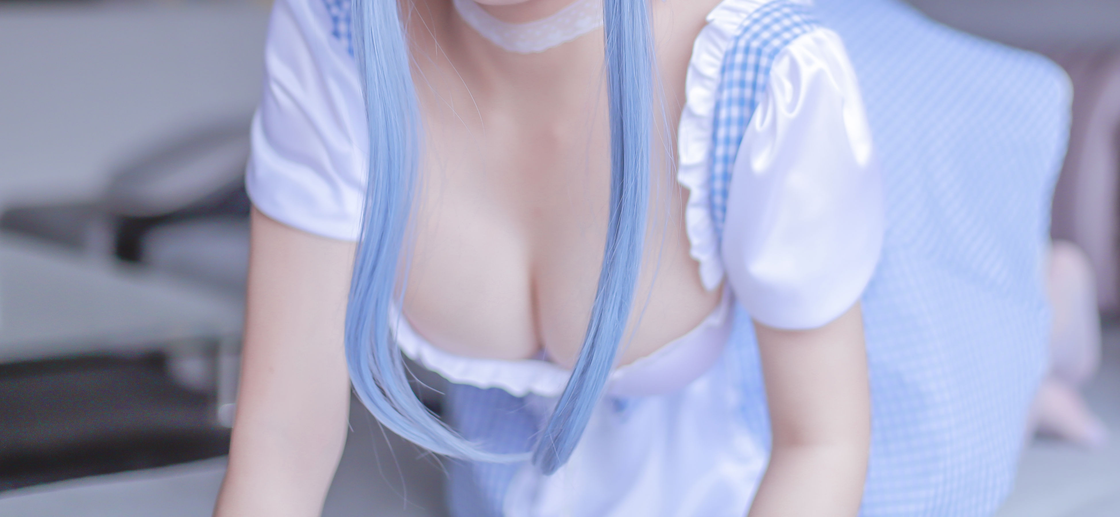 Cosplay日奈娇 蓝色女仆