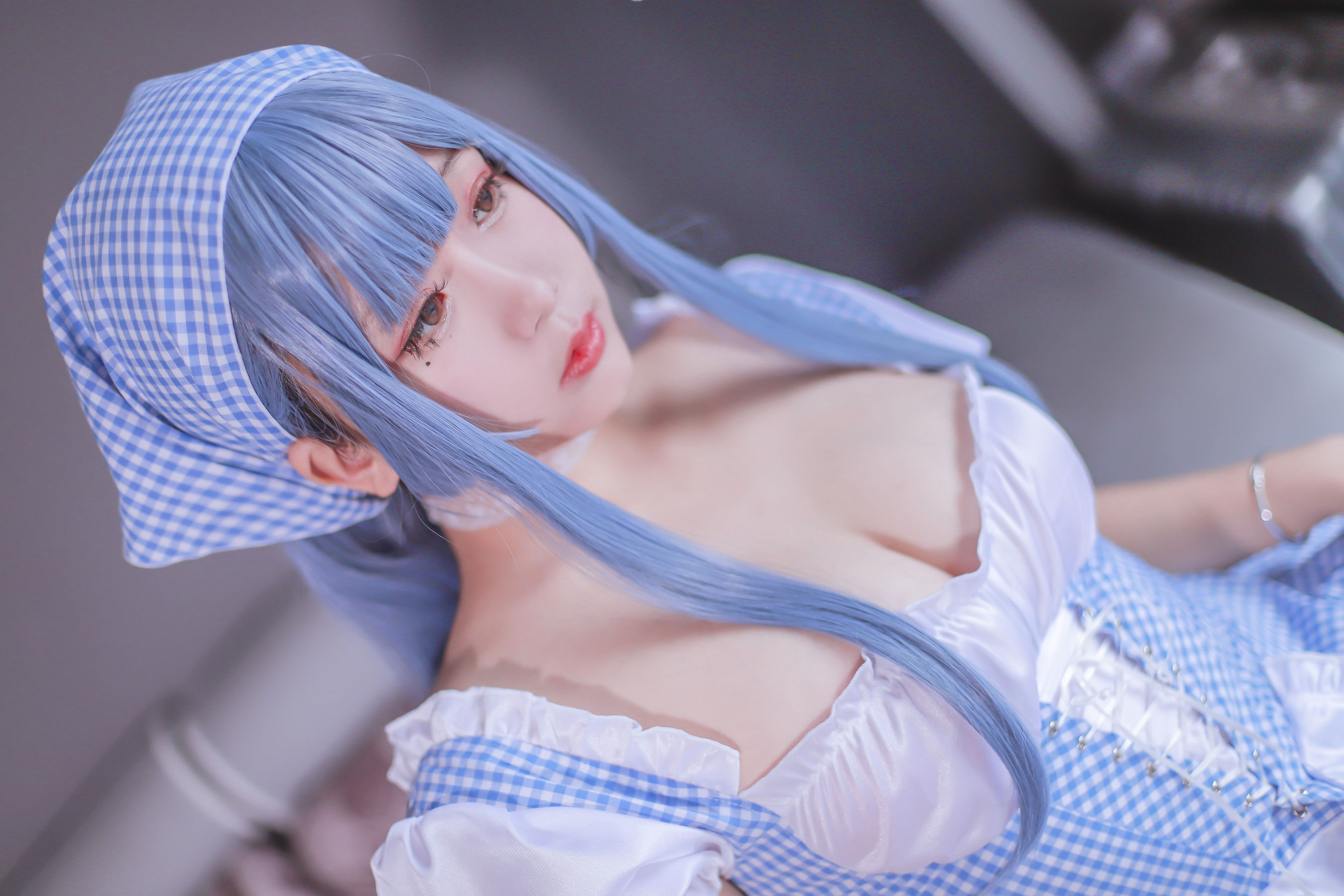 Cosplay日奈娇 蓝色女仆