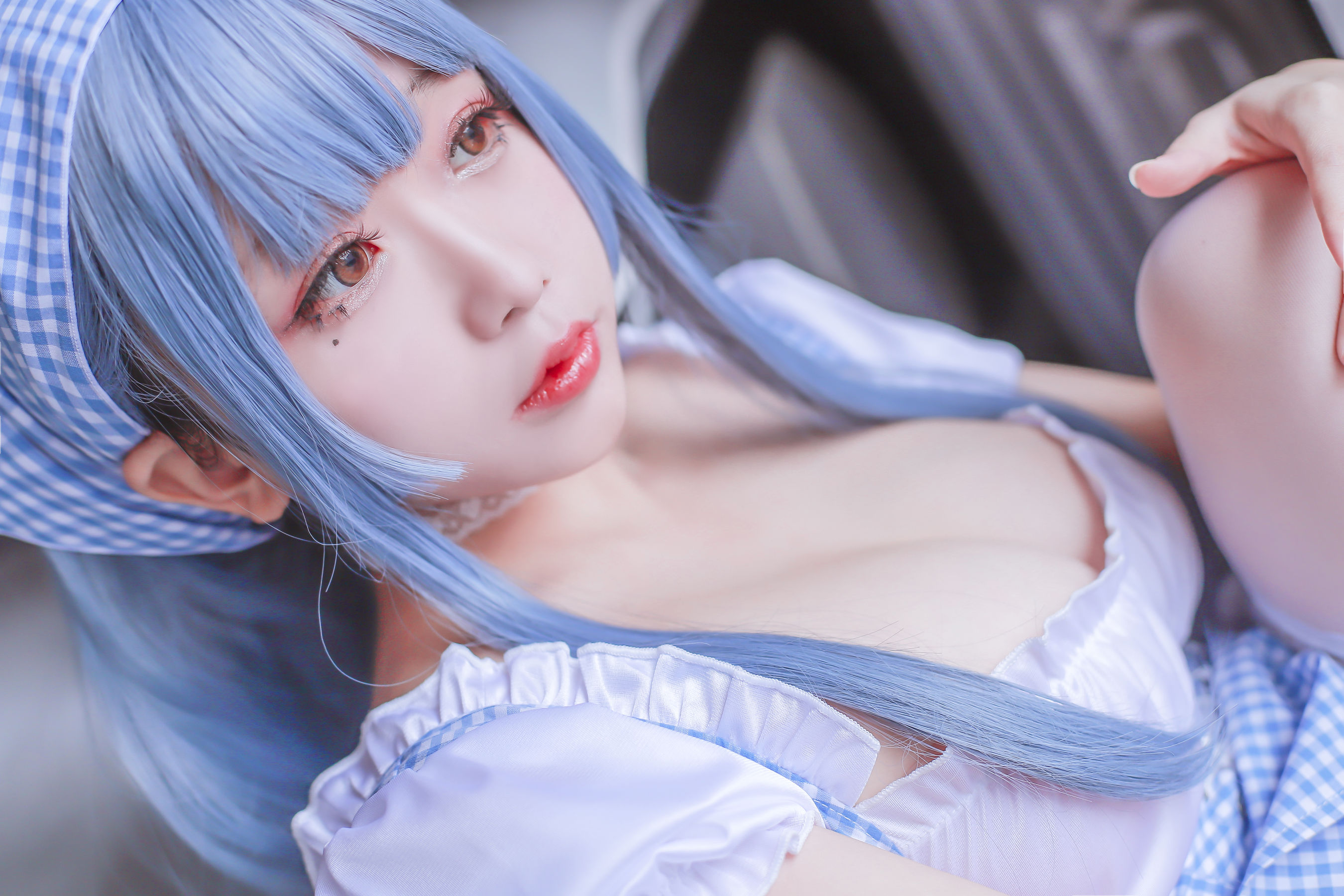 Cosplay日奈娇 蓝色女仆