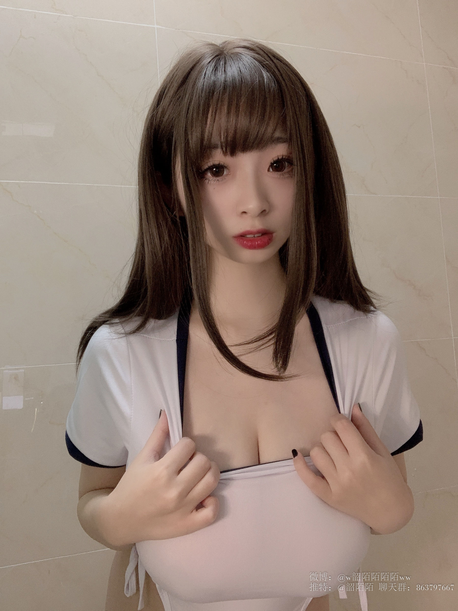 Cosplay美女韶陌陌 体操服