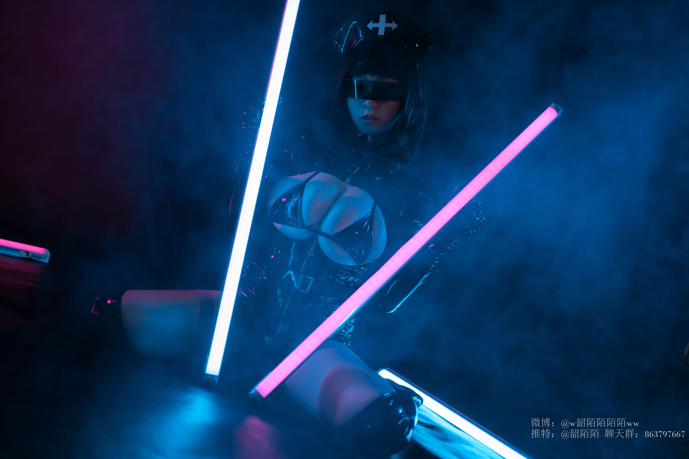 Cosplay美女韶陌陌 暗黑护士