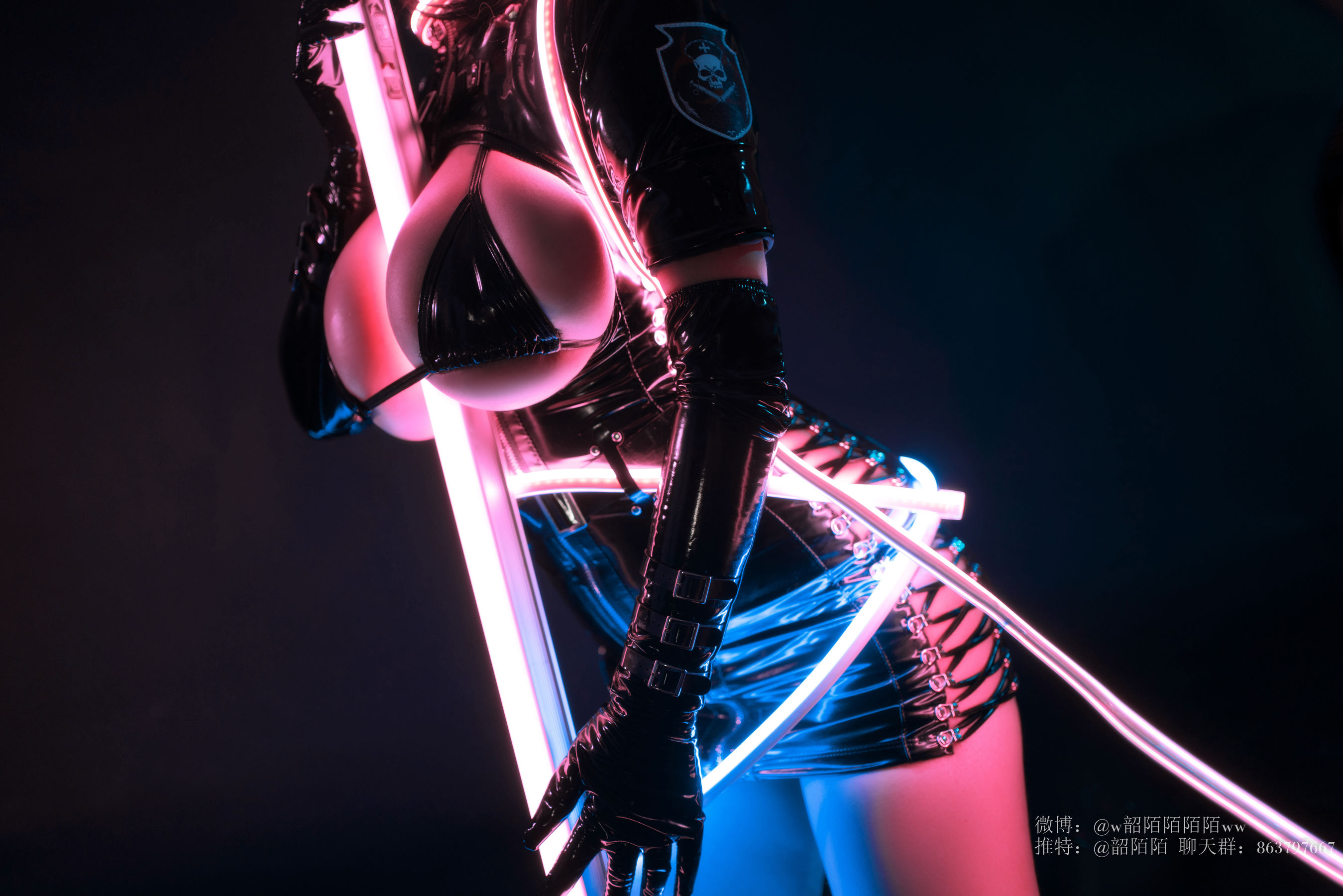 Cosplay美女韶陌陌 暗黑护士