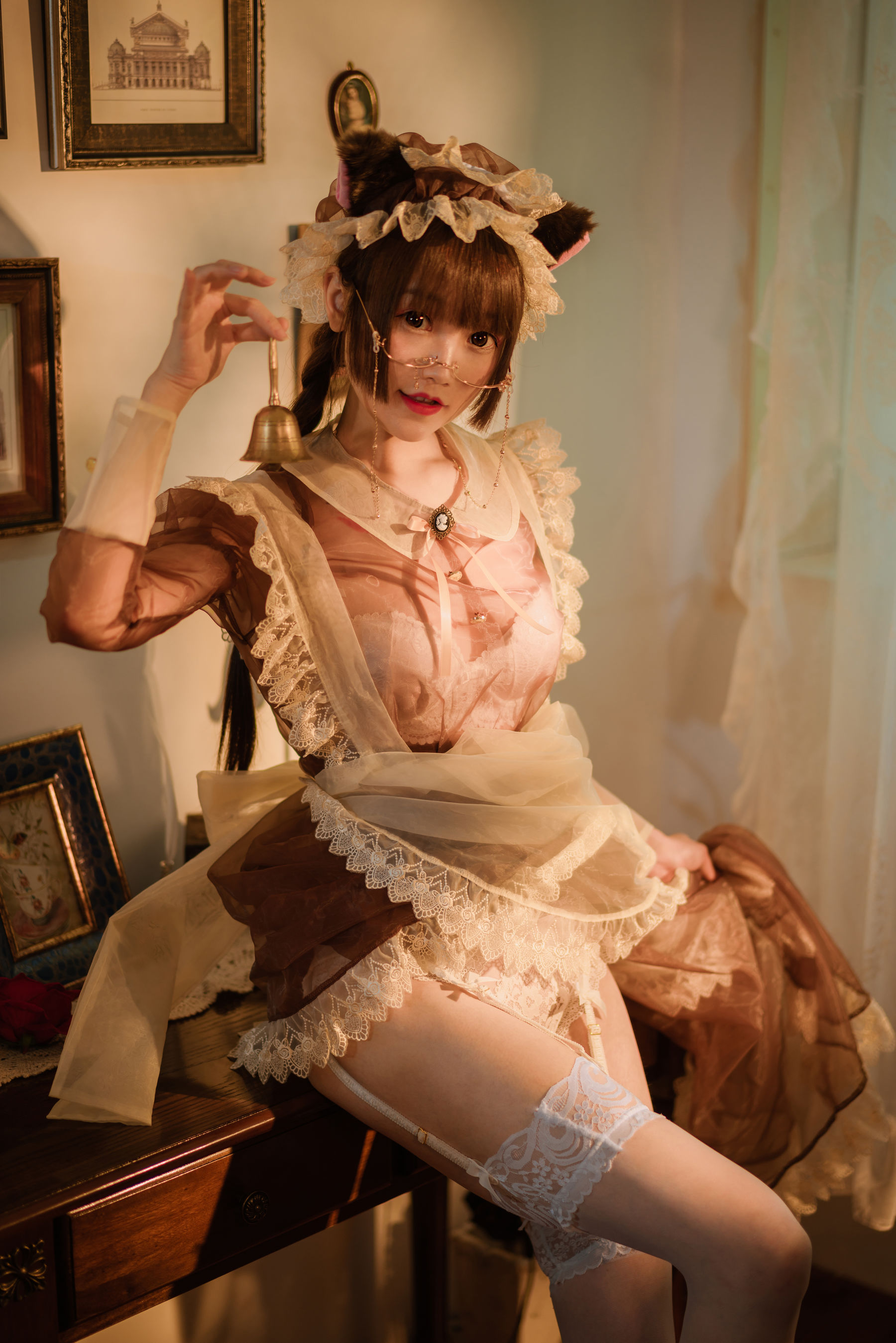 COS少女星野咪兔 透明女仆