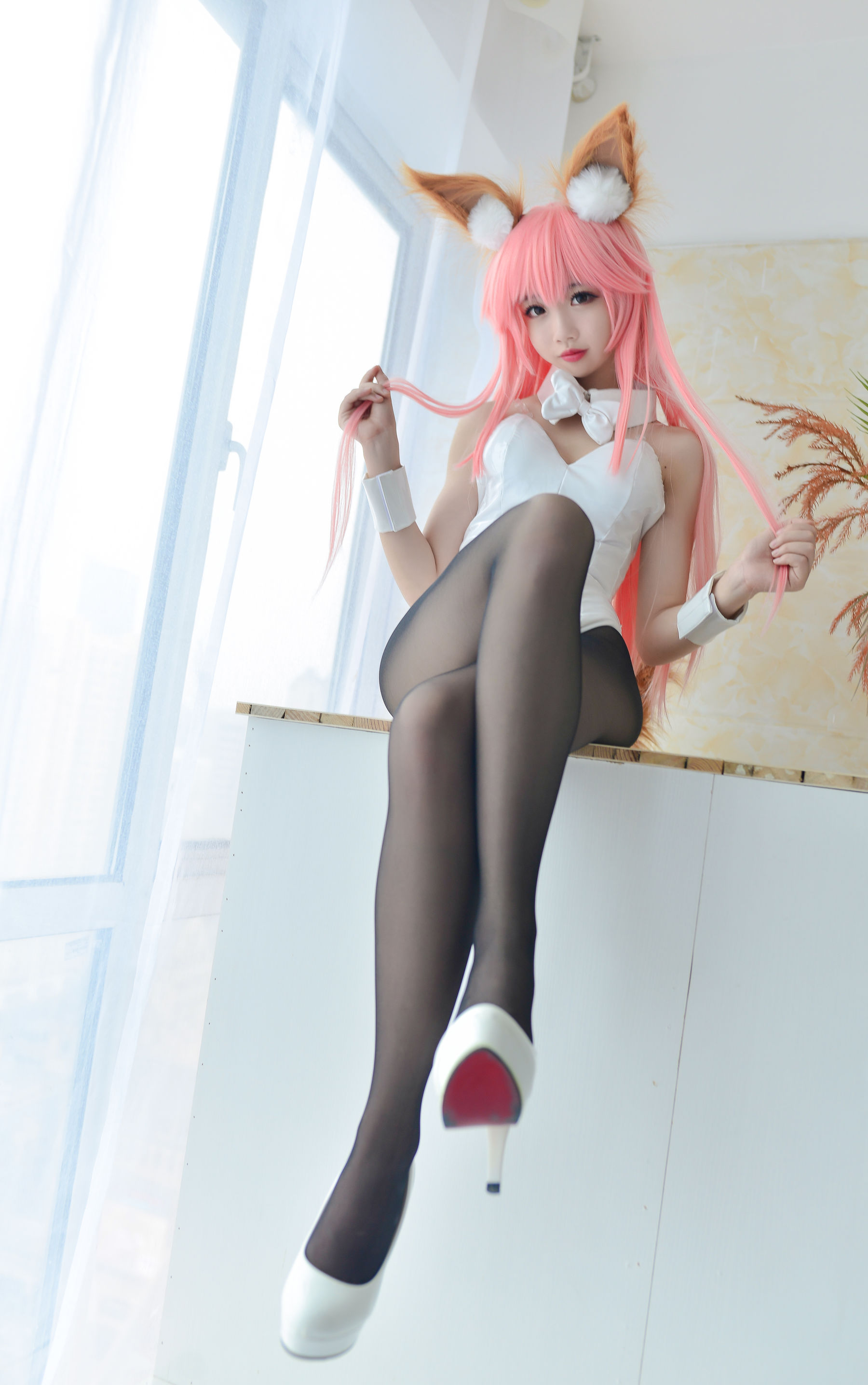 Cos小姐姐雪琪 玉藻前兔女郎