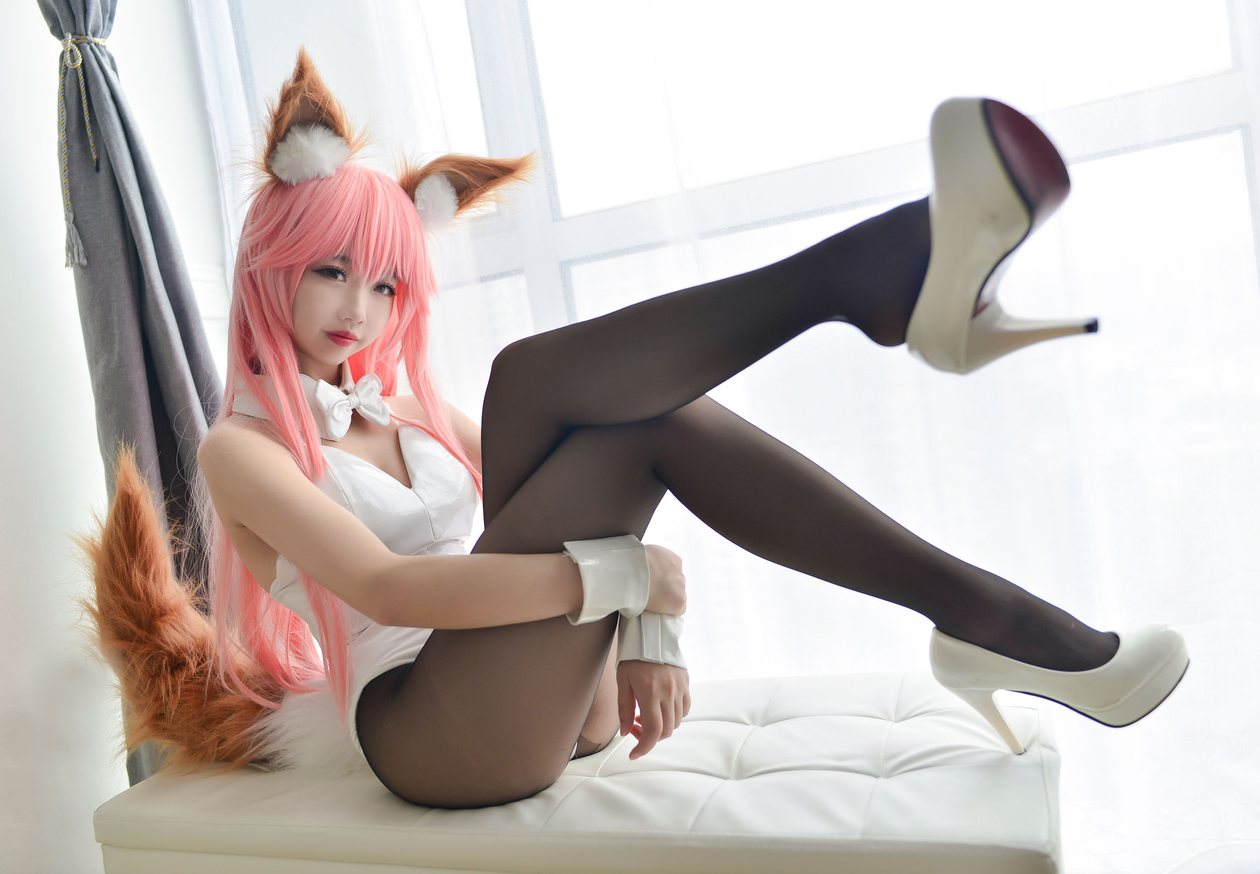 Cos小姐姐雪琪 玉藻前兔女郎