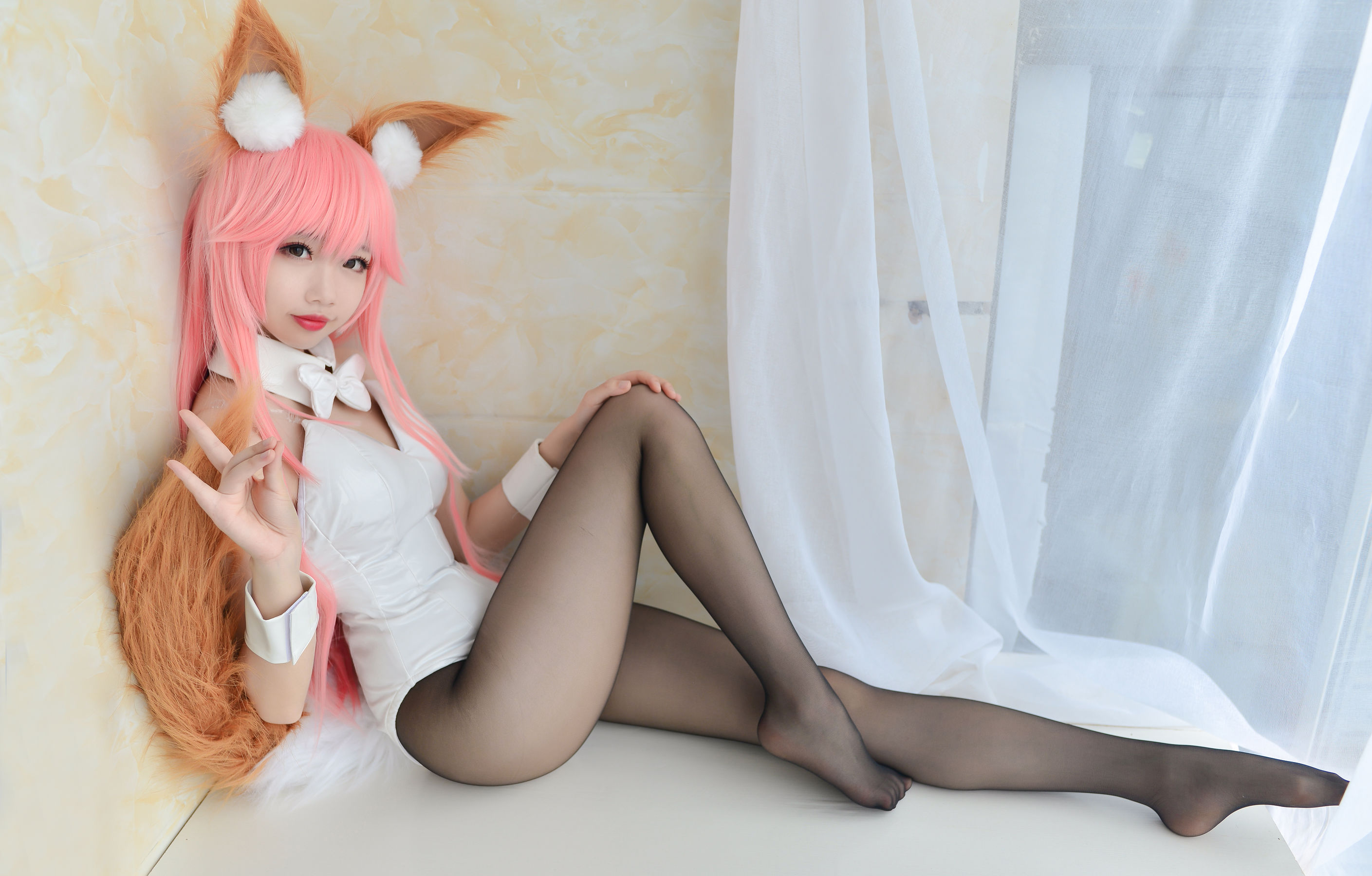 Cos小姐姐雪琪 玉藻前兔女郎
