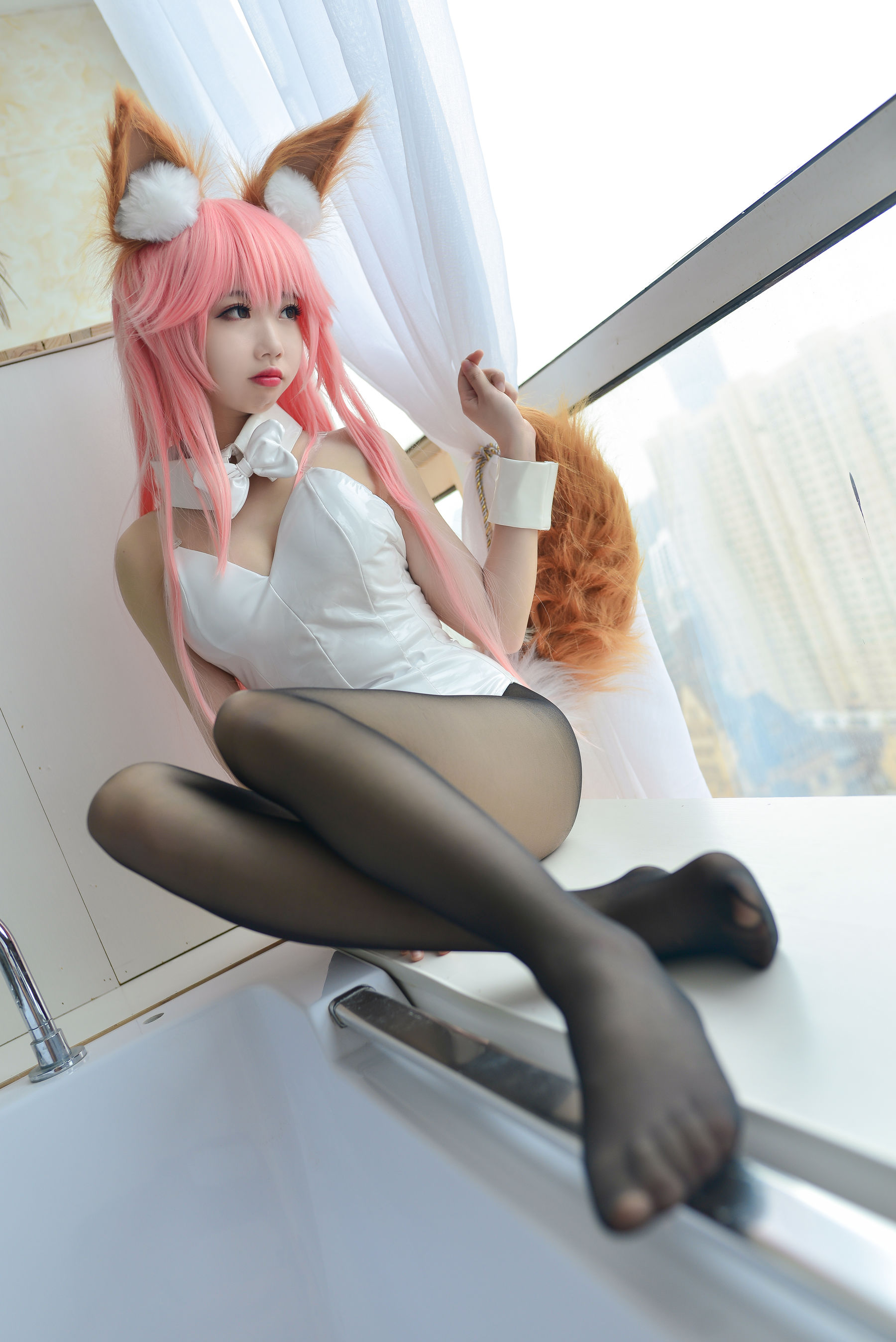 Cos小姐姐雪琪 玉藻前兔女郎