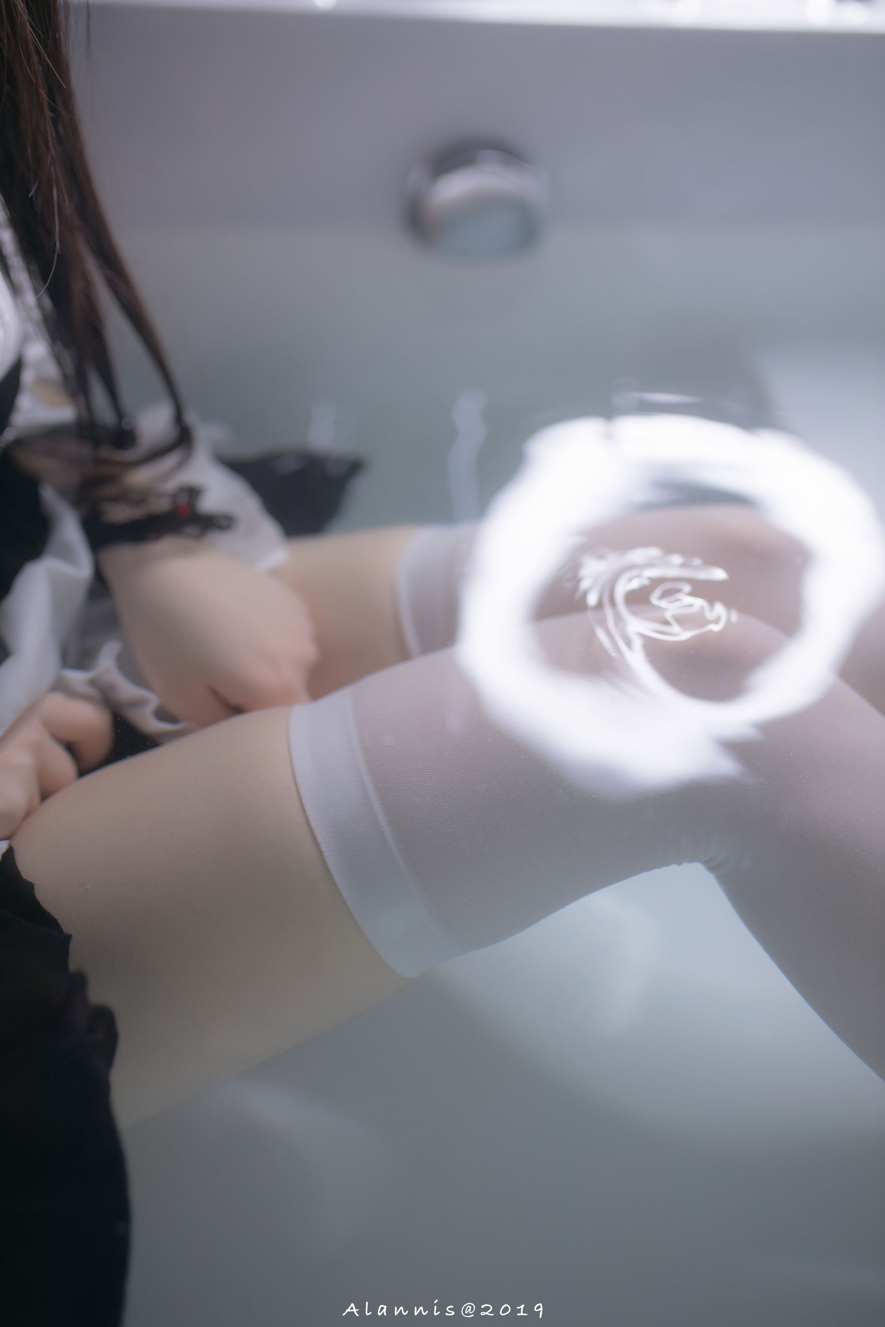 Cos小姐姐雪琪 白丝女仆水下版