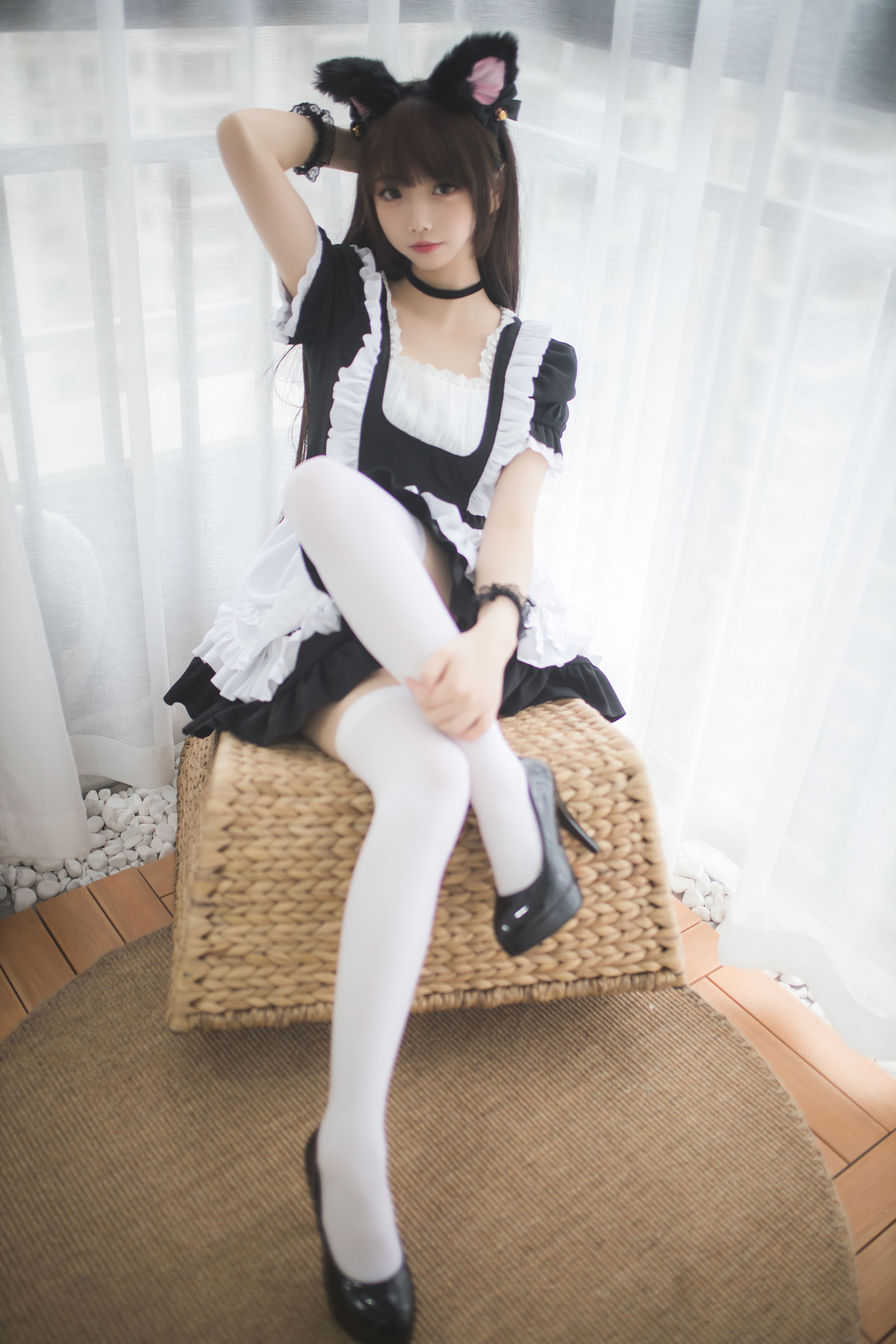 Cos小姐姐雪琪 白丝女仆