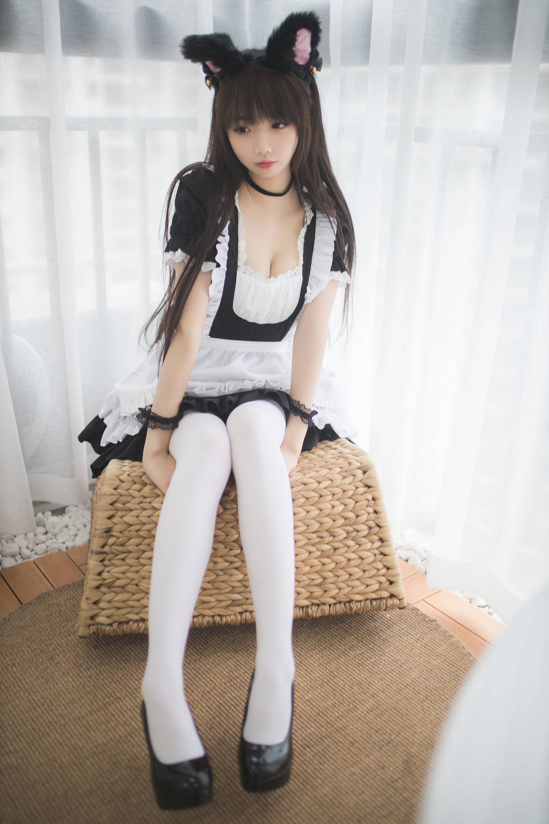 Cos小姐姐雪琪 白丝女仆