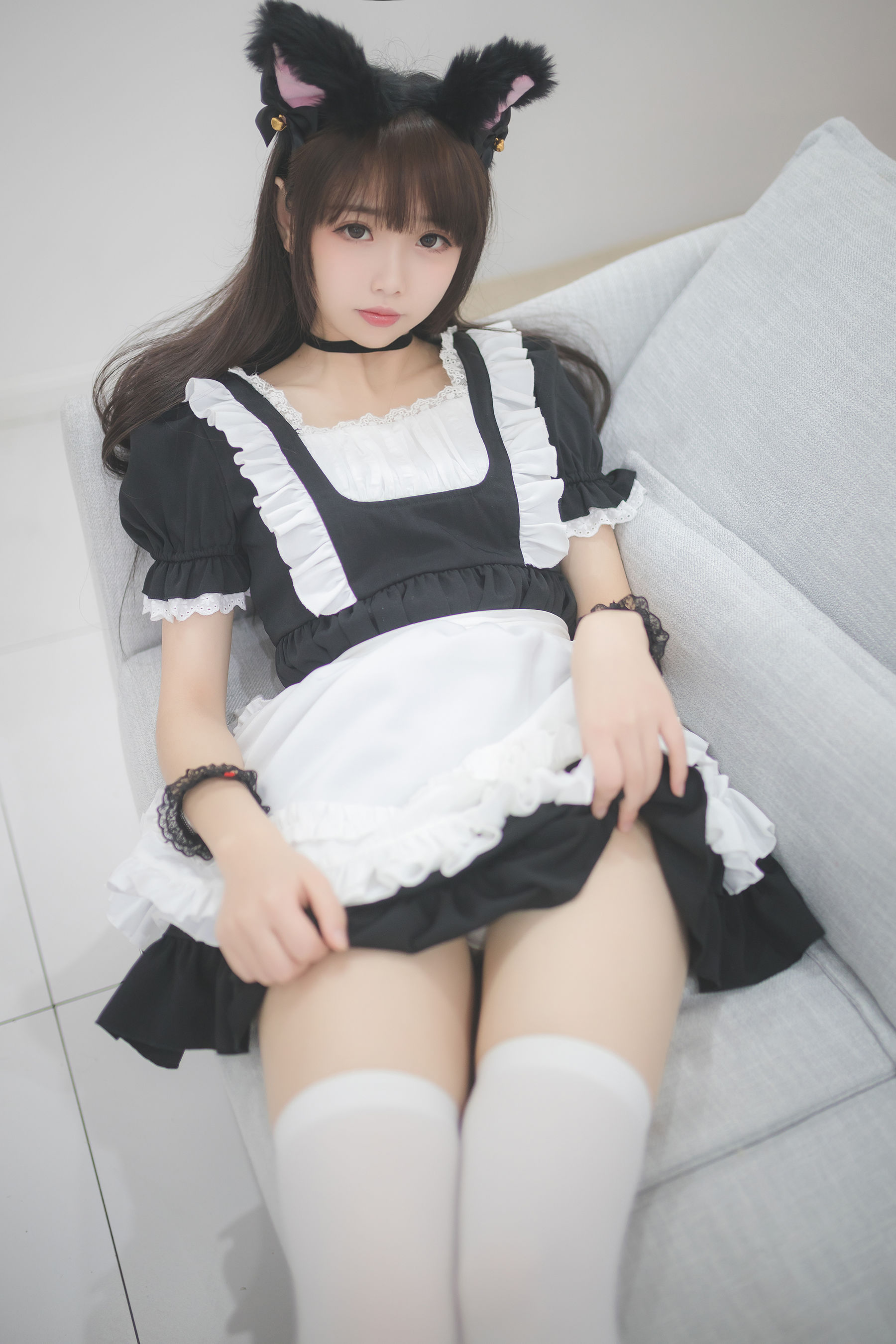 Cos小姐姐雪琪 白丝女仆
