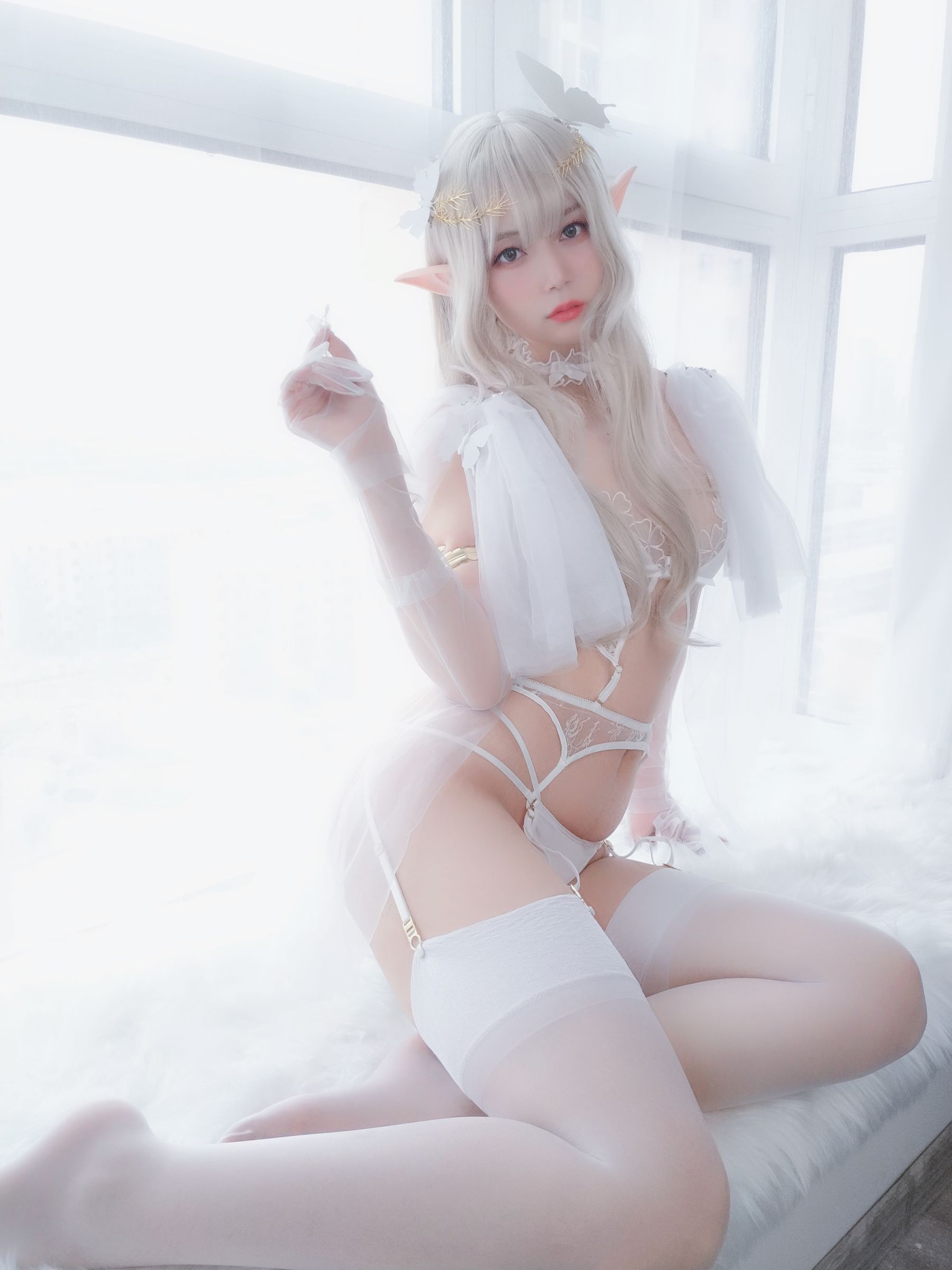 Coser小姐姐白银 纯白精灵