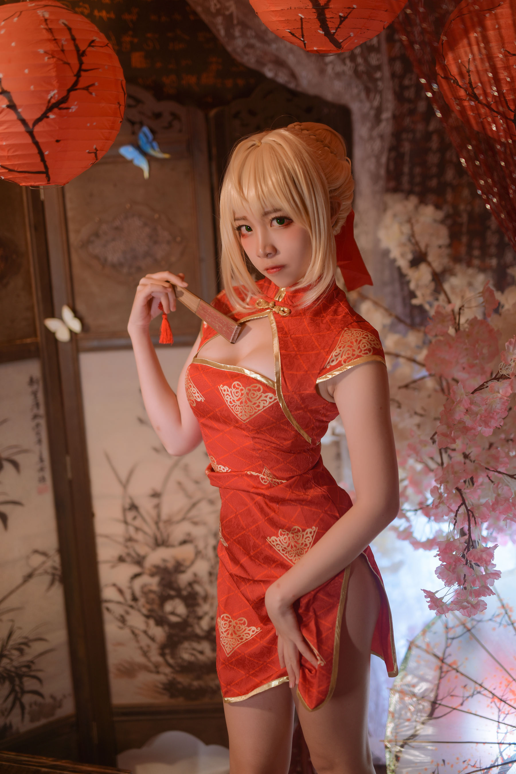 人气Coser二佐Nisa Fate尼禄旗袍