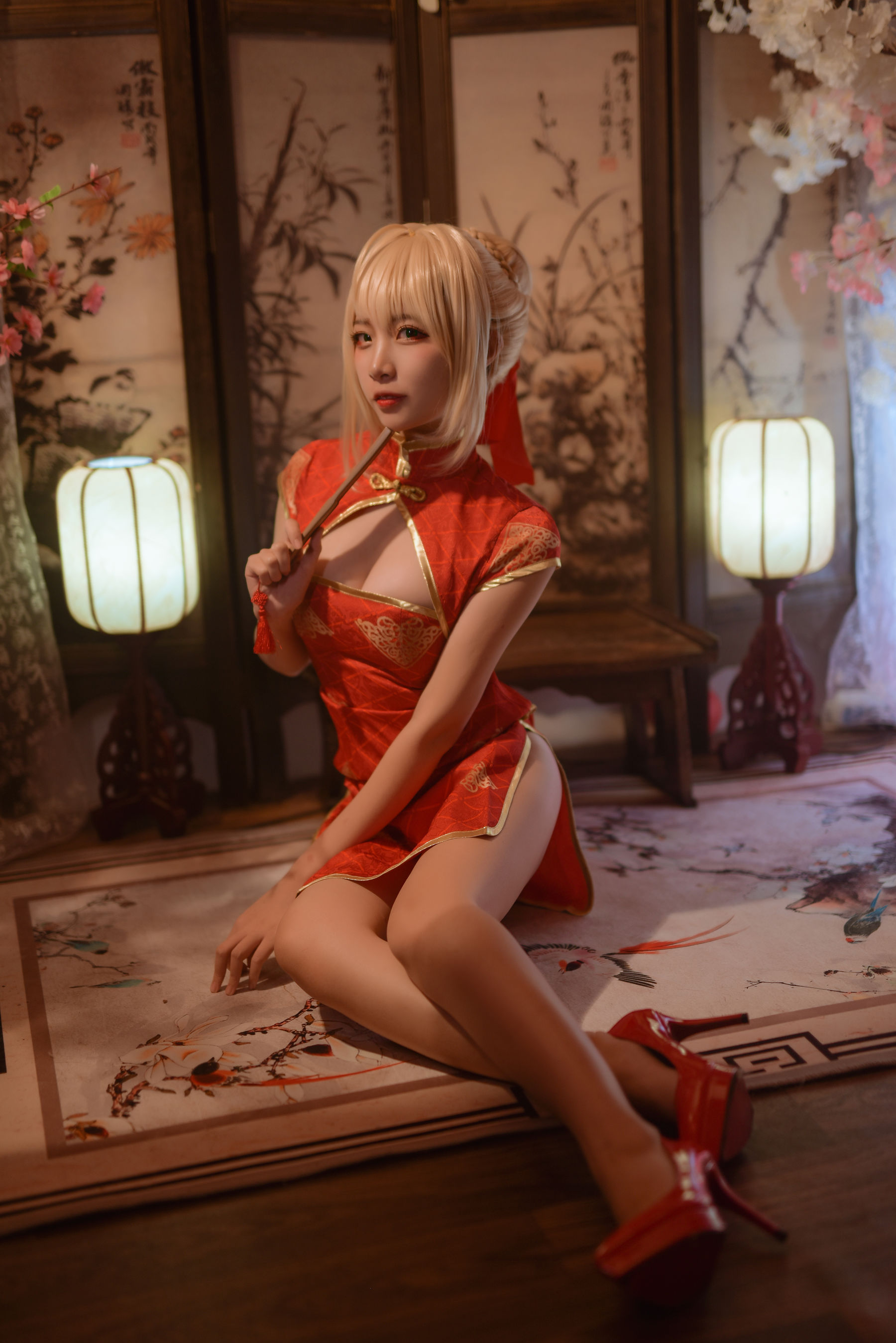 人气Coser二佐Nisa Fate尼禄旗袍