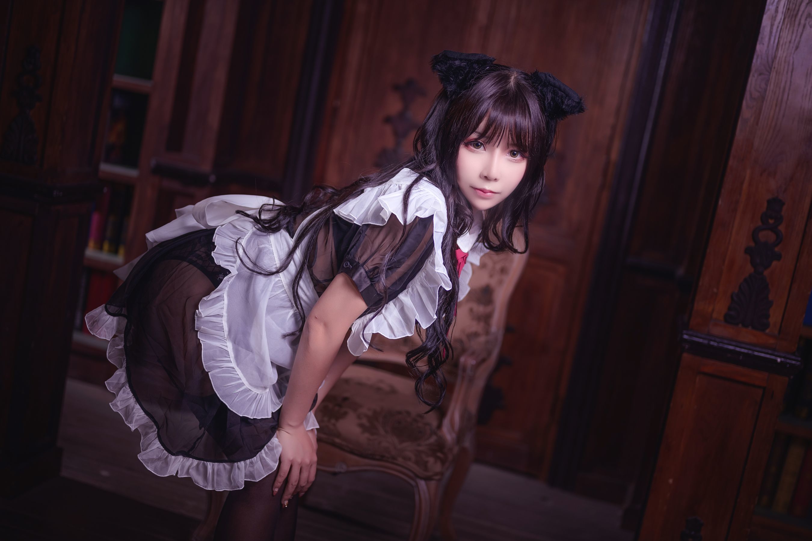 二次元妹子抱走莫子aa 黑丝猫咪小女仆