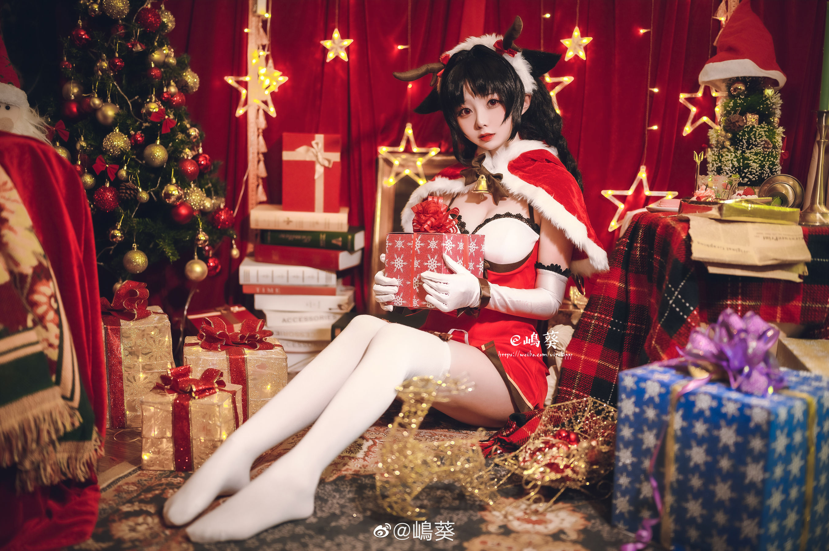 微博美女嶋葵 碧蓝航线 大潮 驯鹿与圣诞礼物