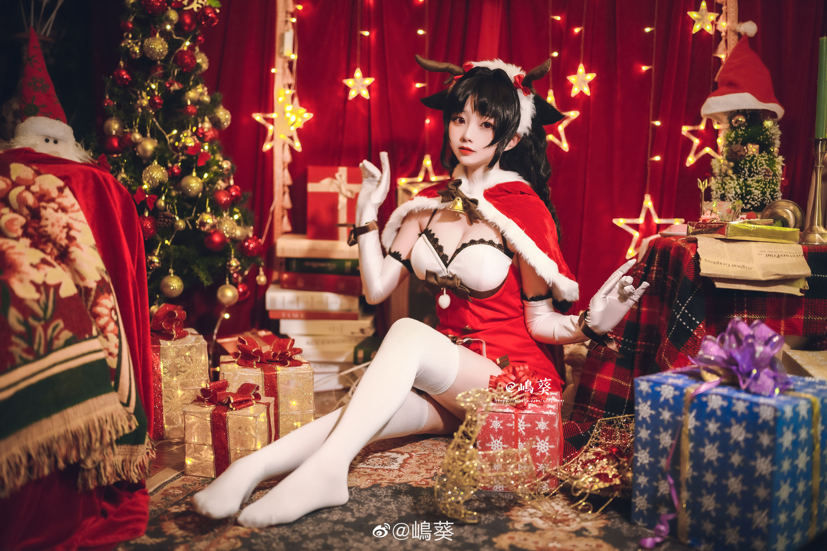 微博美女嶋葵 碧蓝航线 大潮 驯鹿与圣诞礼物