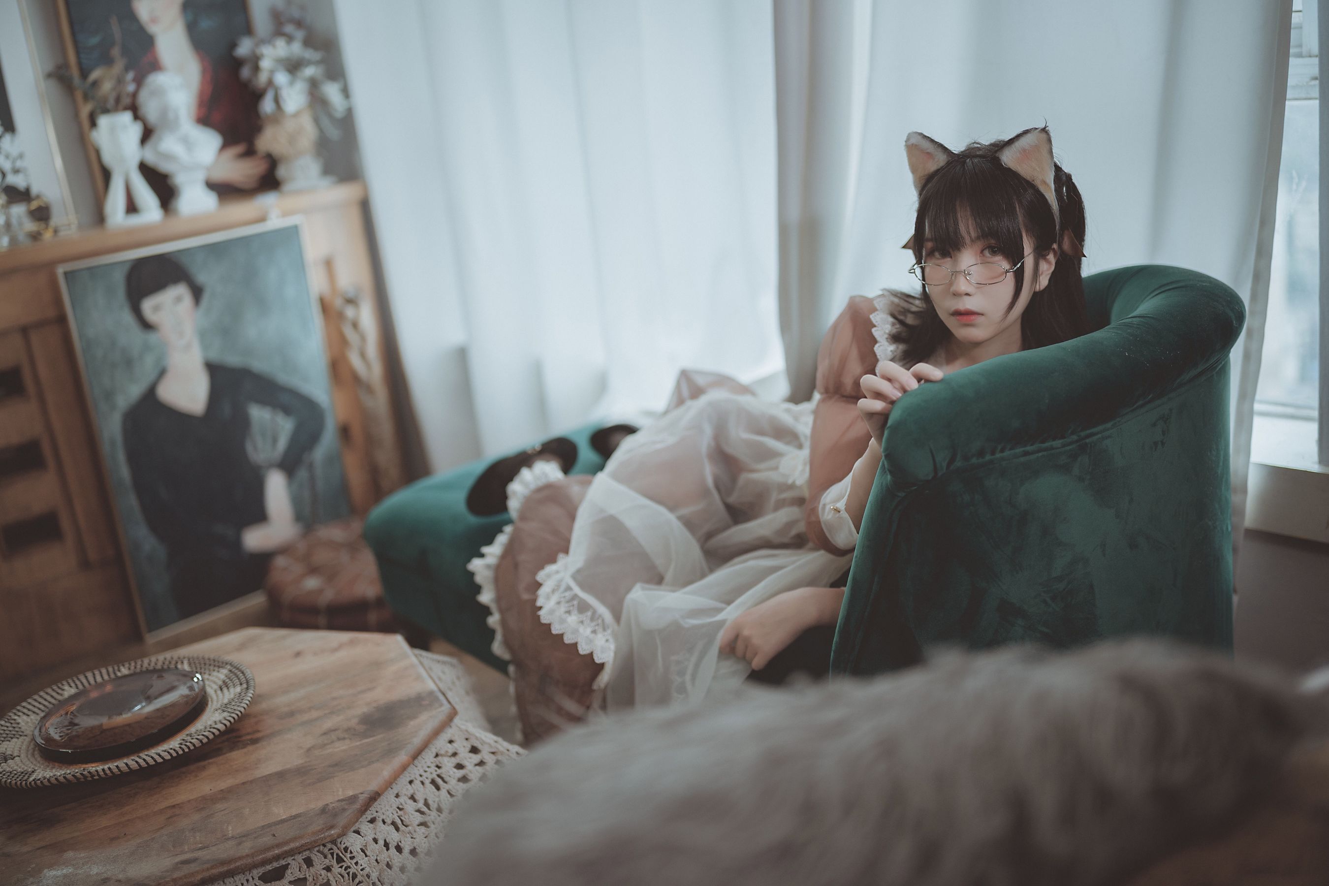 COSER美女逐月su 透明女仆