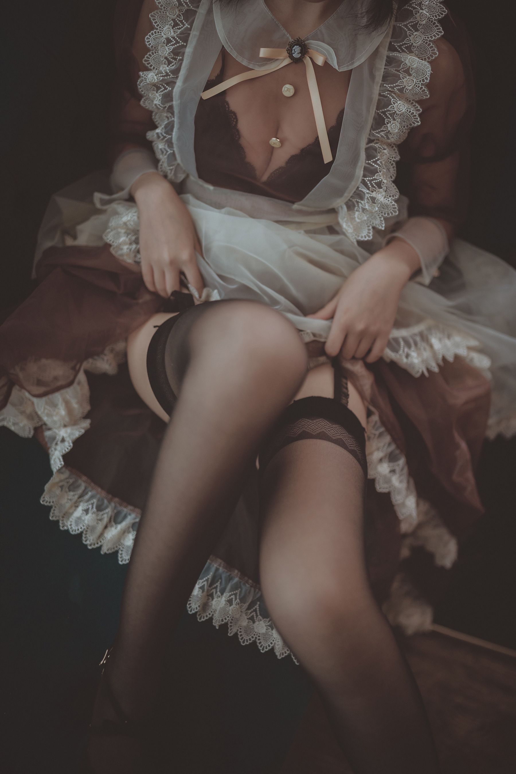 COSER美女逐月su 透明女仆
