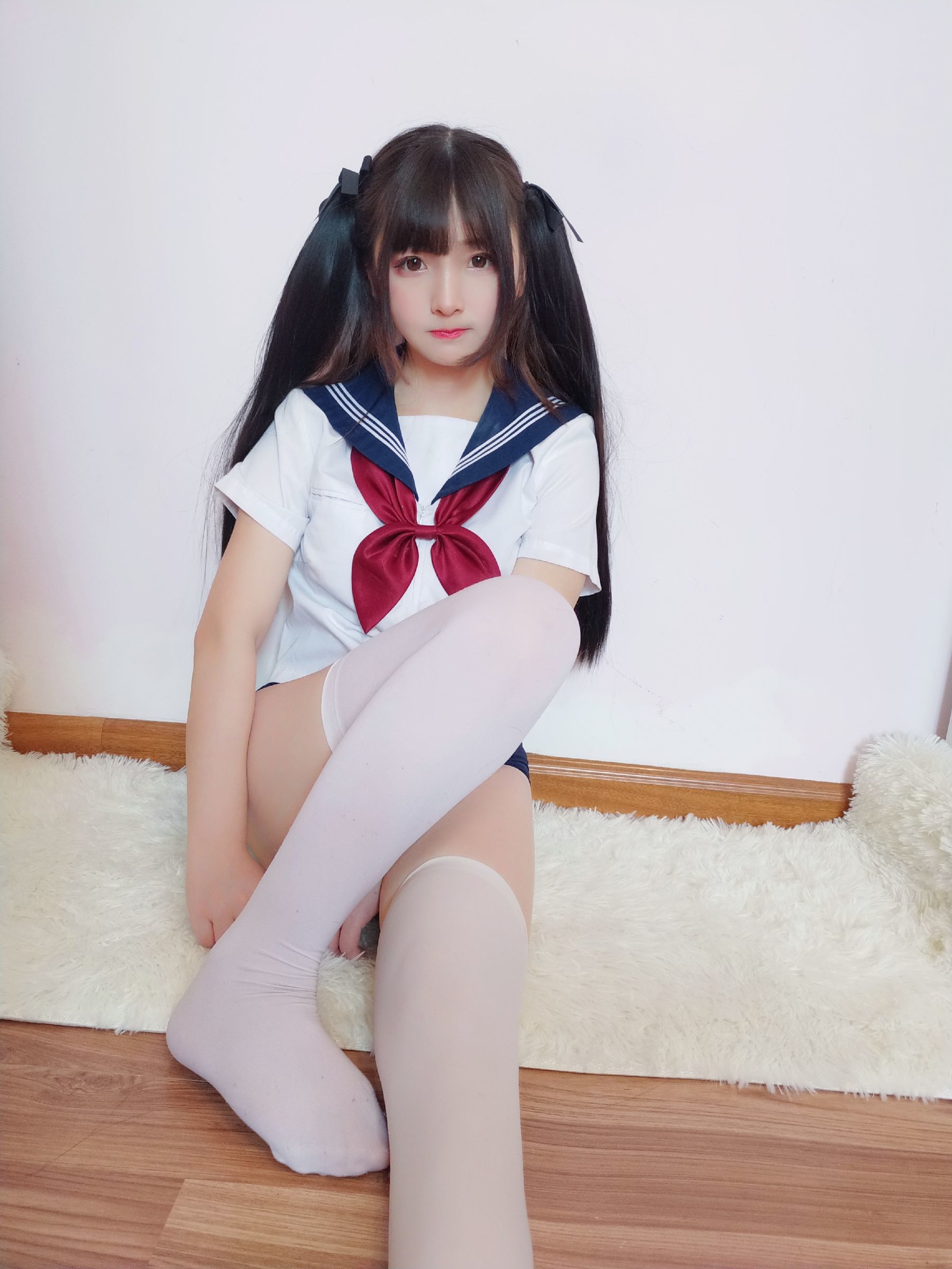 二次元美女古川kagura 水手服死库水