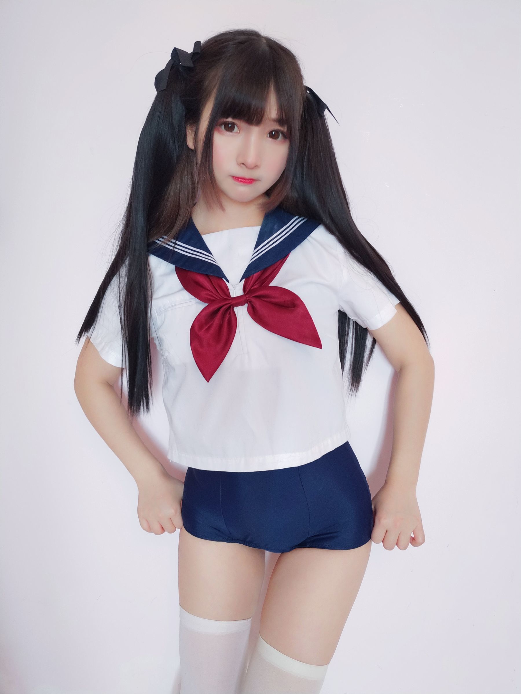 二次元美女古川kagura 水手服死库水