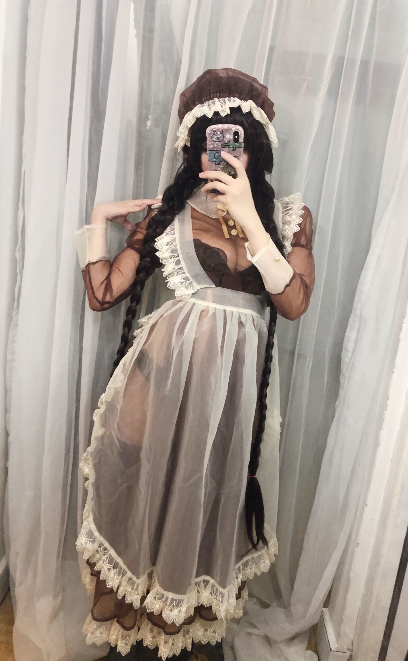 二次元巨乳美女鹿野希 透明女仆