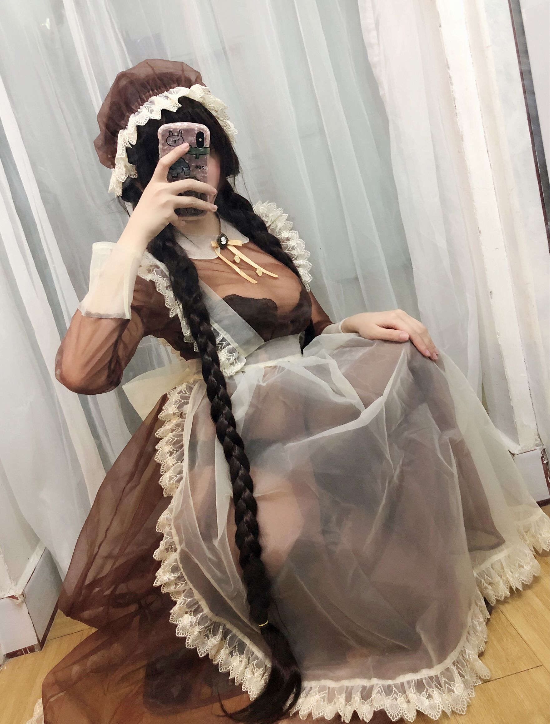 二次元巨乳美女鹿野希 透明女仆