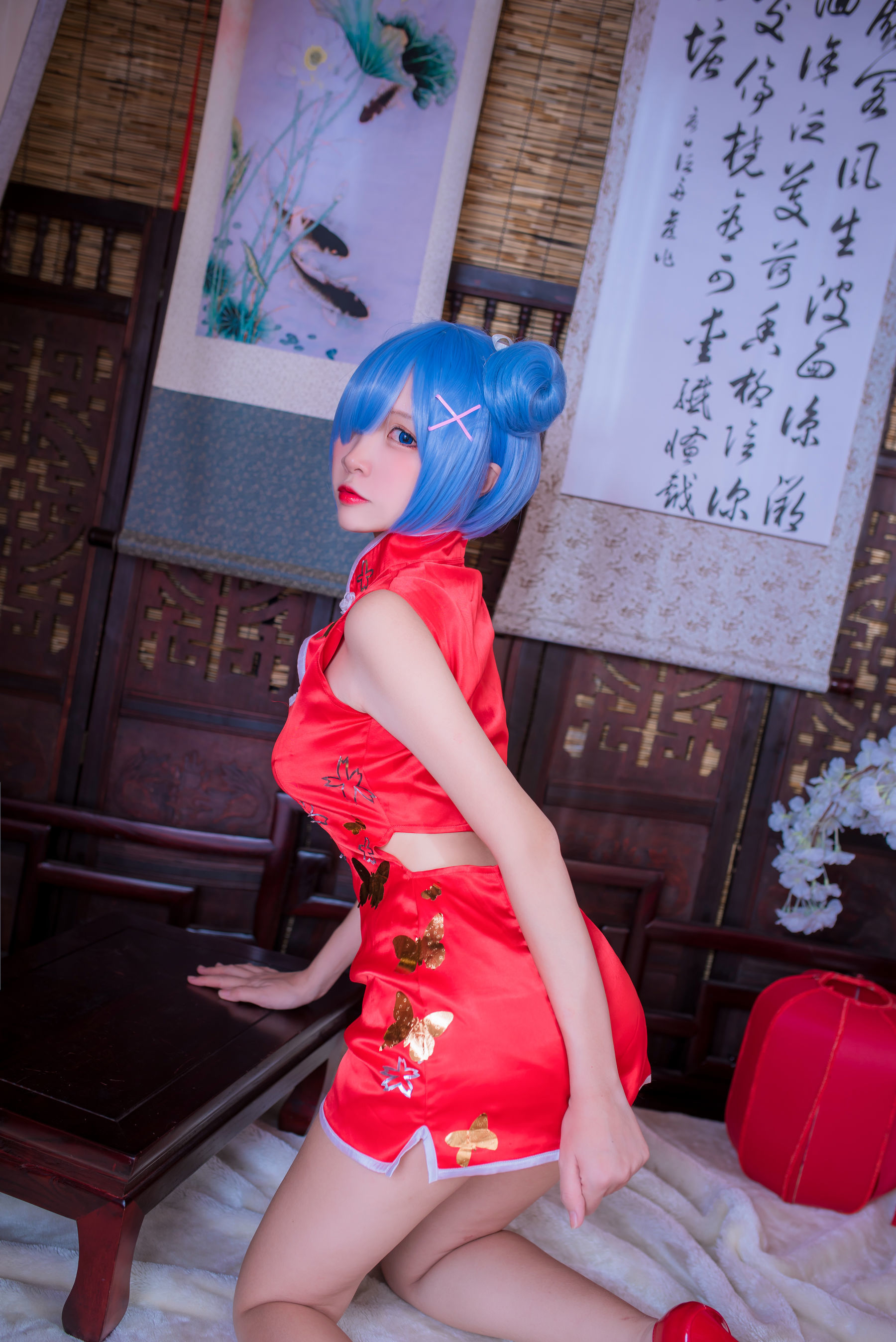 人气Coser二佐Nisa 蕾姆旗袍