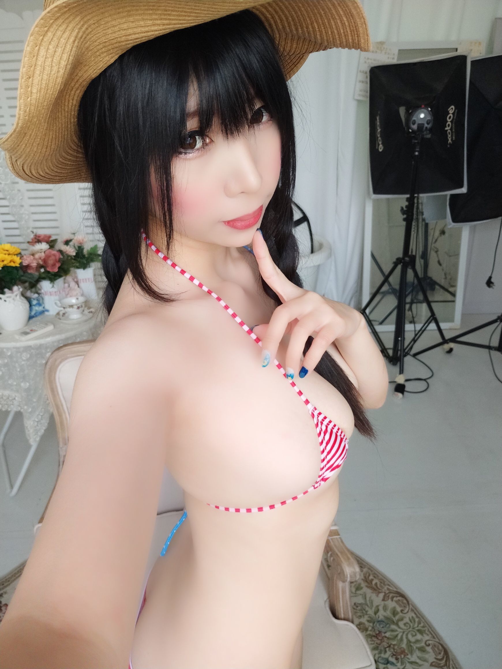 二次元巨乳美女鹿野希 牛仔女郎