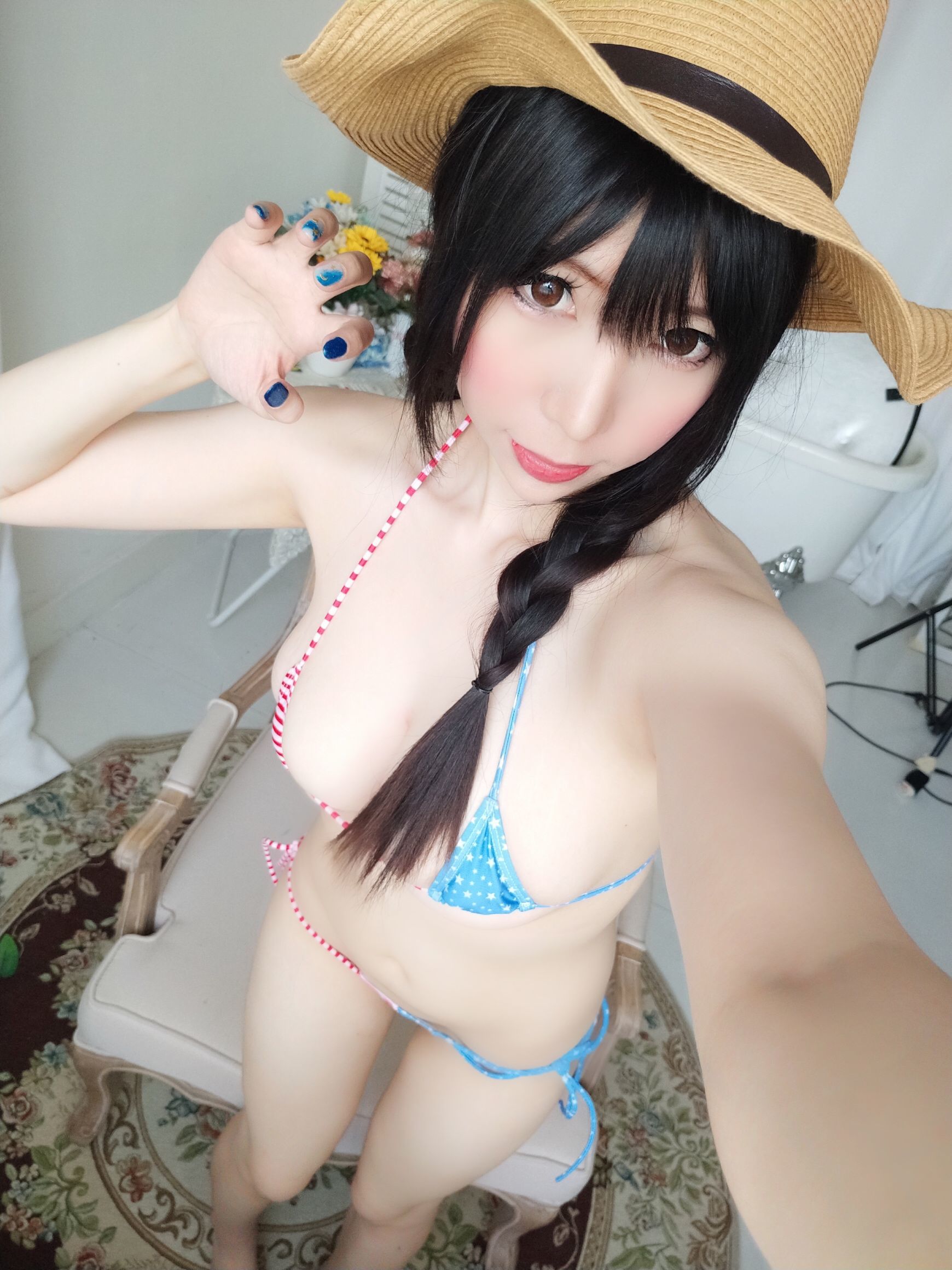 二次元巨乳美女鹿野希 牛仔女郎