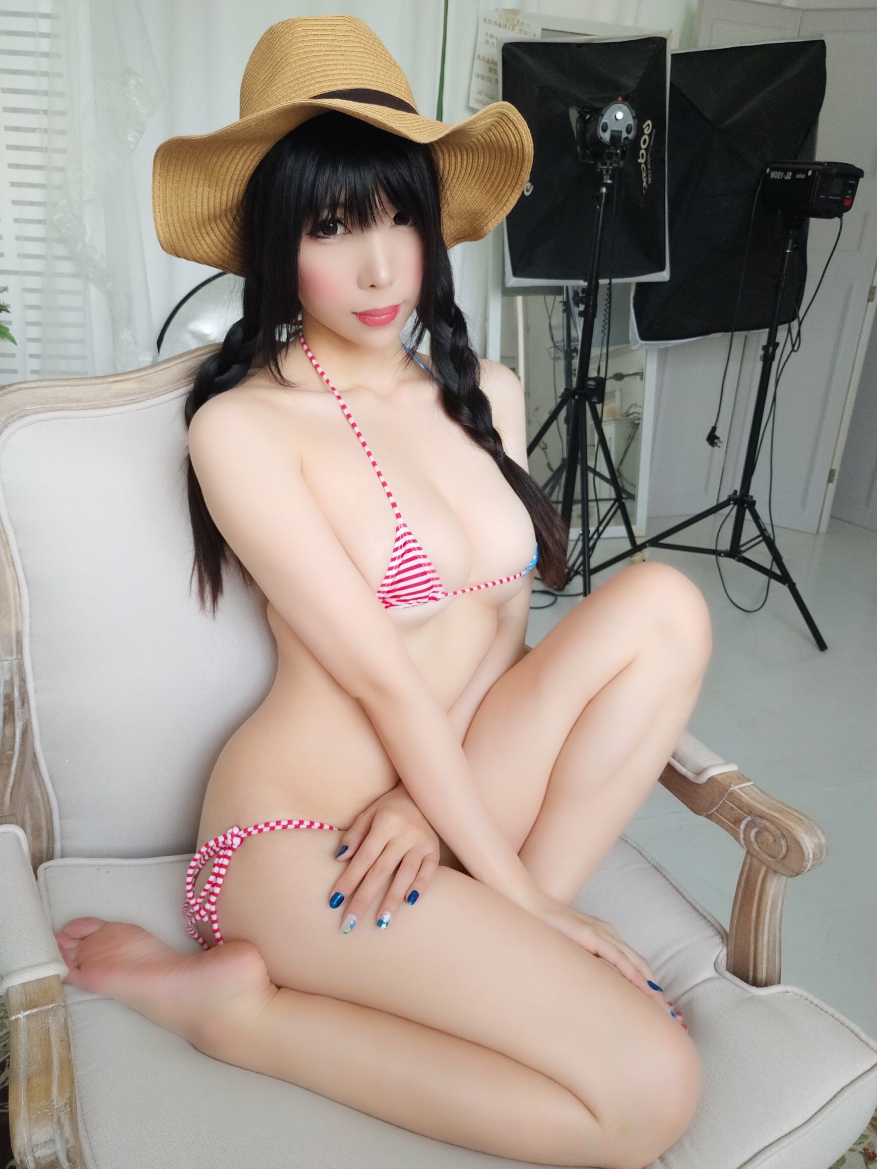 二次元巨乳美女鹿野希 牛仔女郎