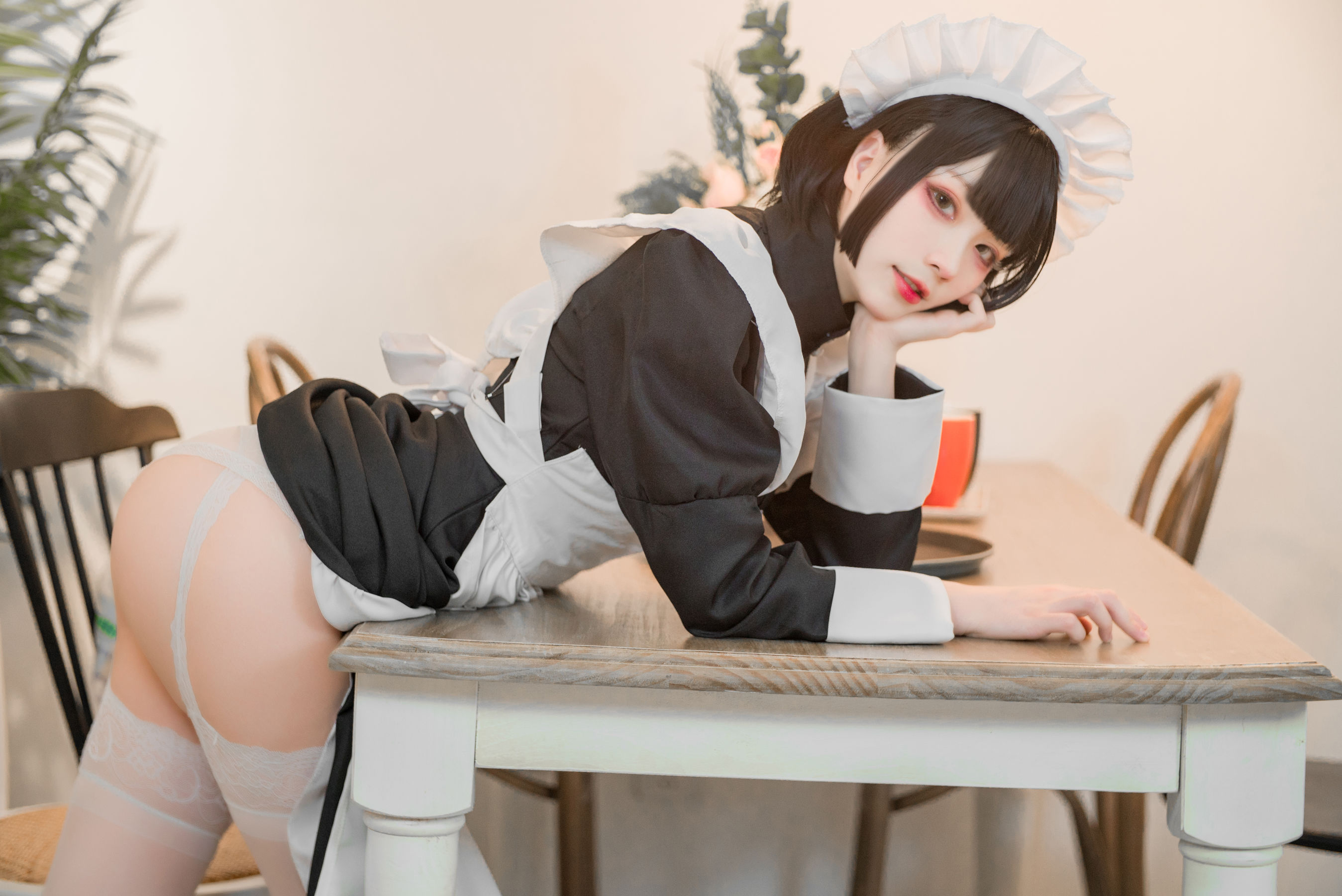 起司块wii写真 棕色透明装女仆