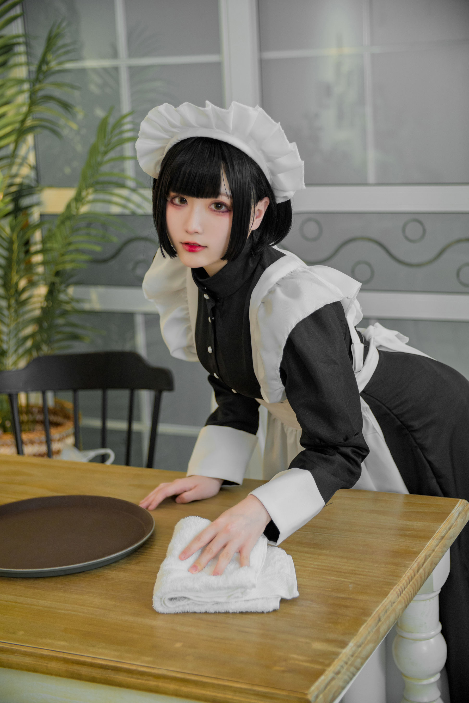 起司块wii写真 棕色透明装女仆