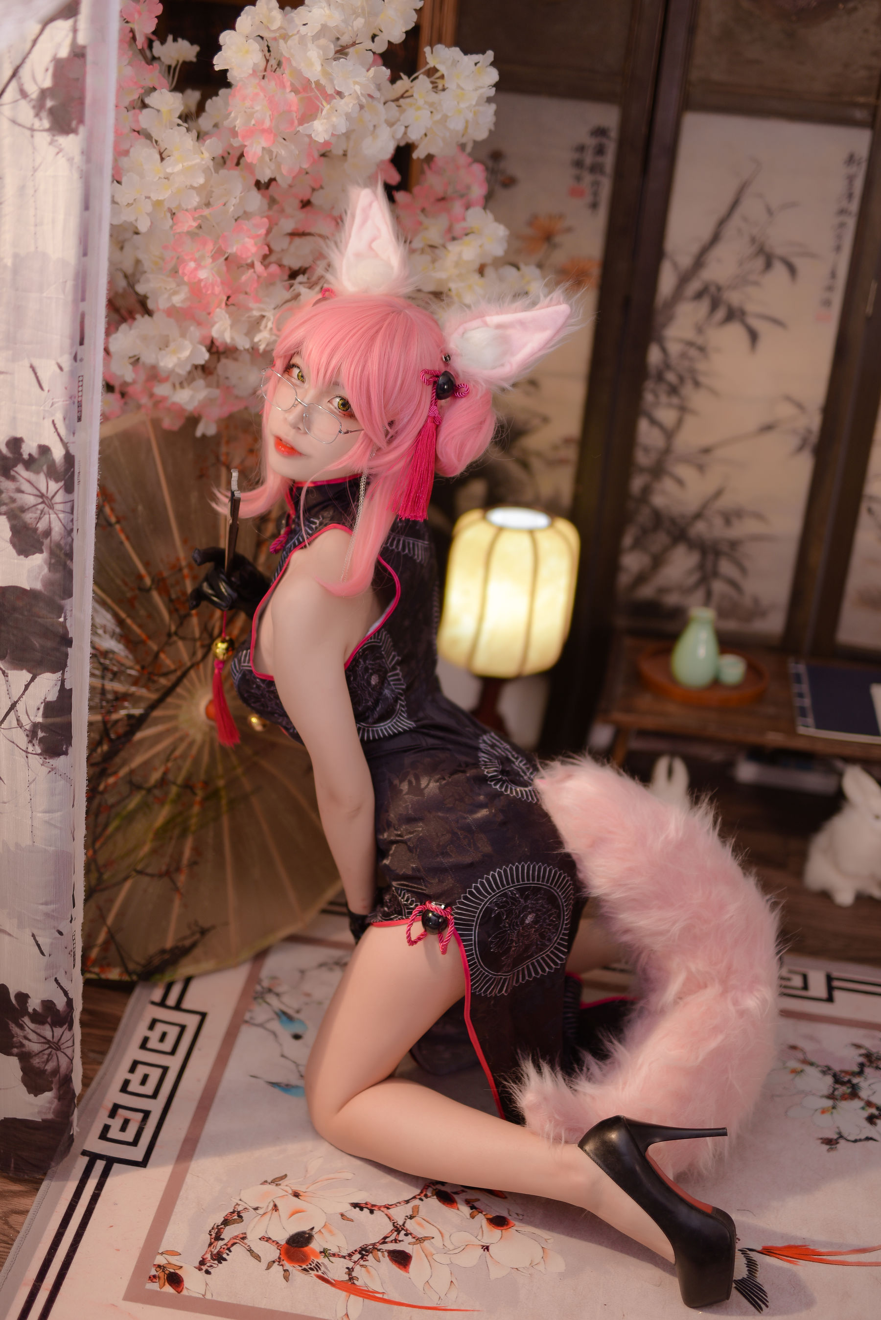人气Coser二佐Nisa Fate旗袍狐