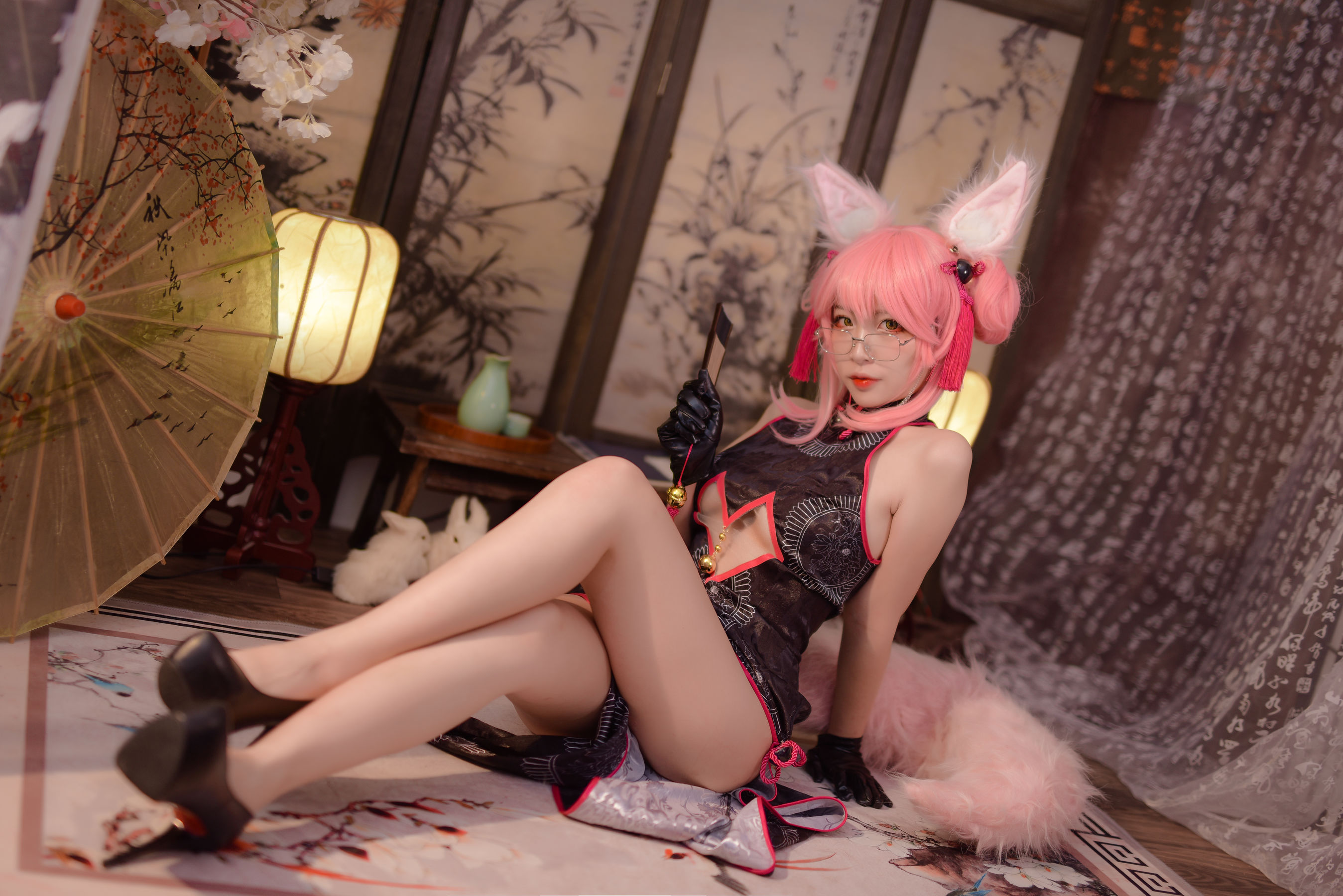 人气Coser二佐Nisa Fate旗袍狐