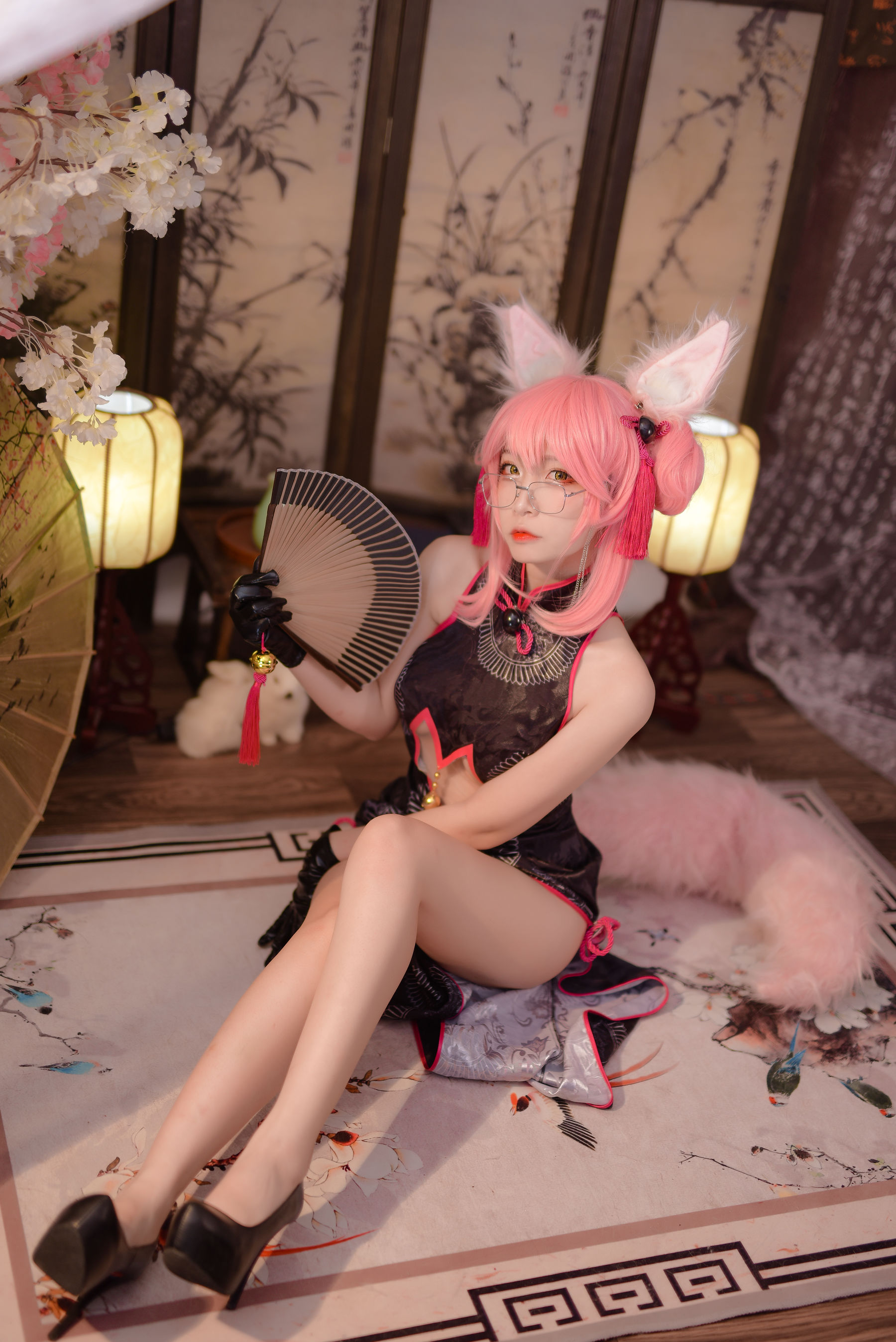 人气Coser二佐Nisa Fate旗袍狐