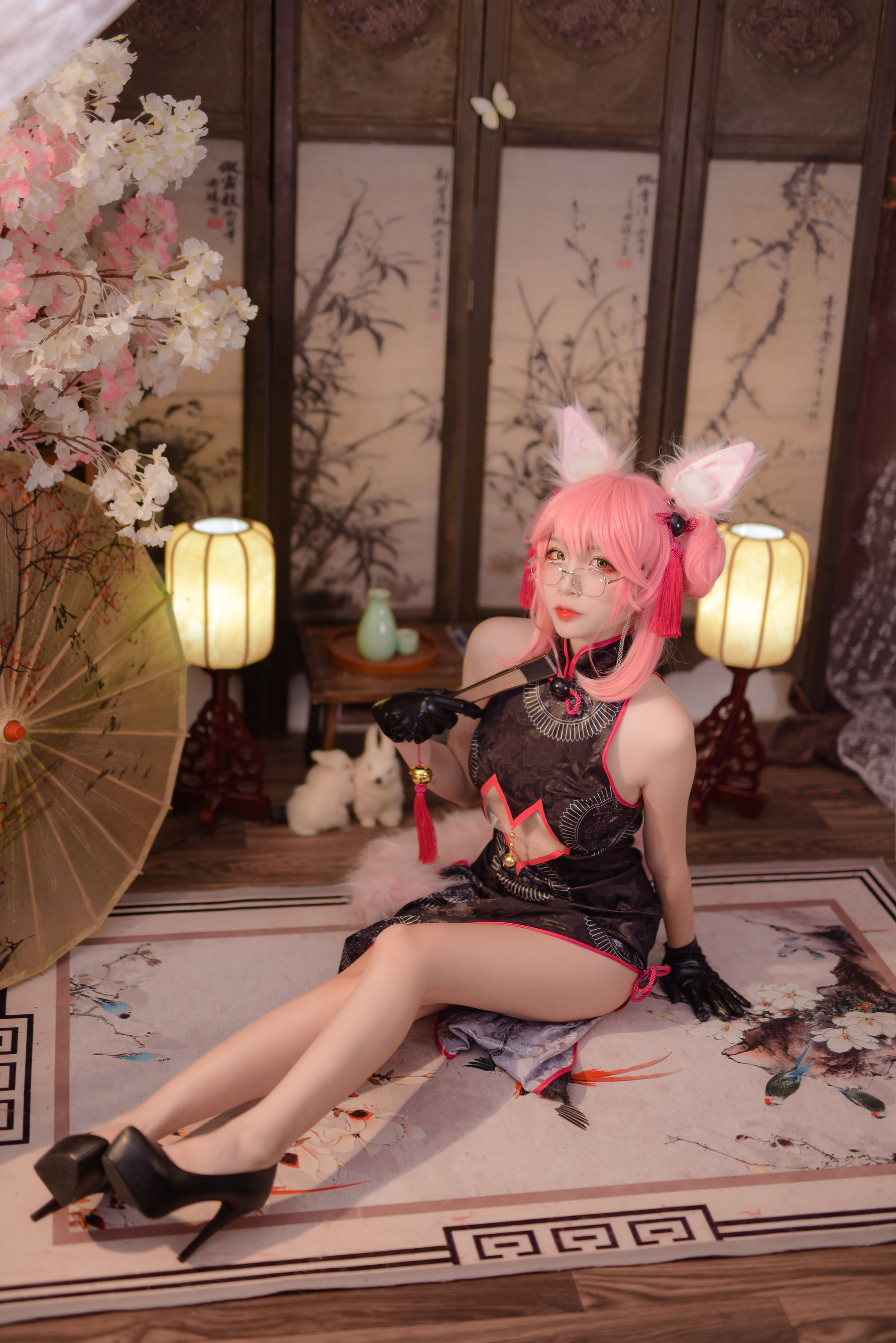 人气Coser二佐Nisa Fate旗袍狐