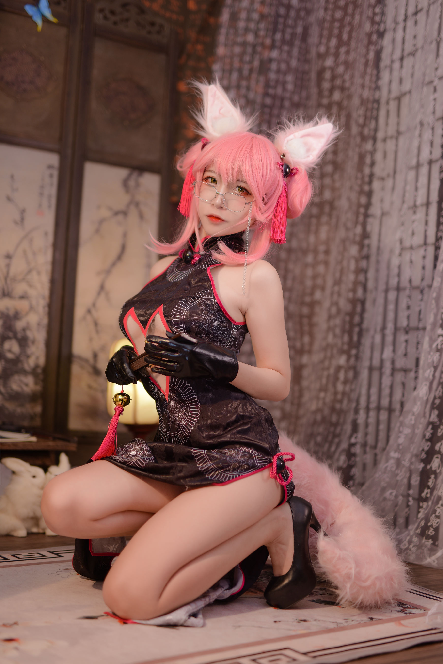 人气Coser二佐Nisa Fate旗袍狐