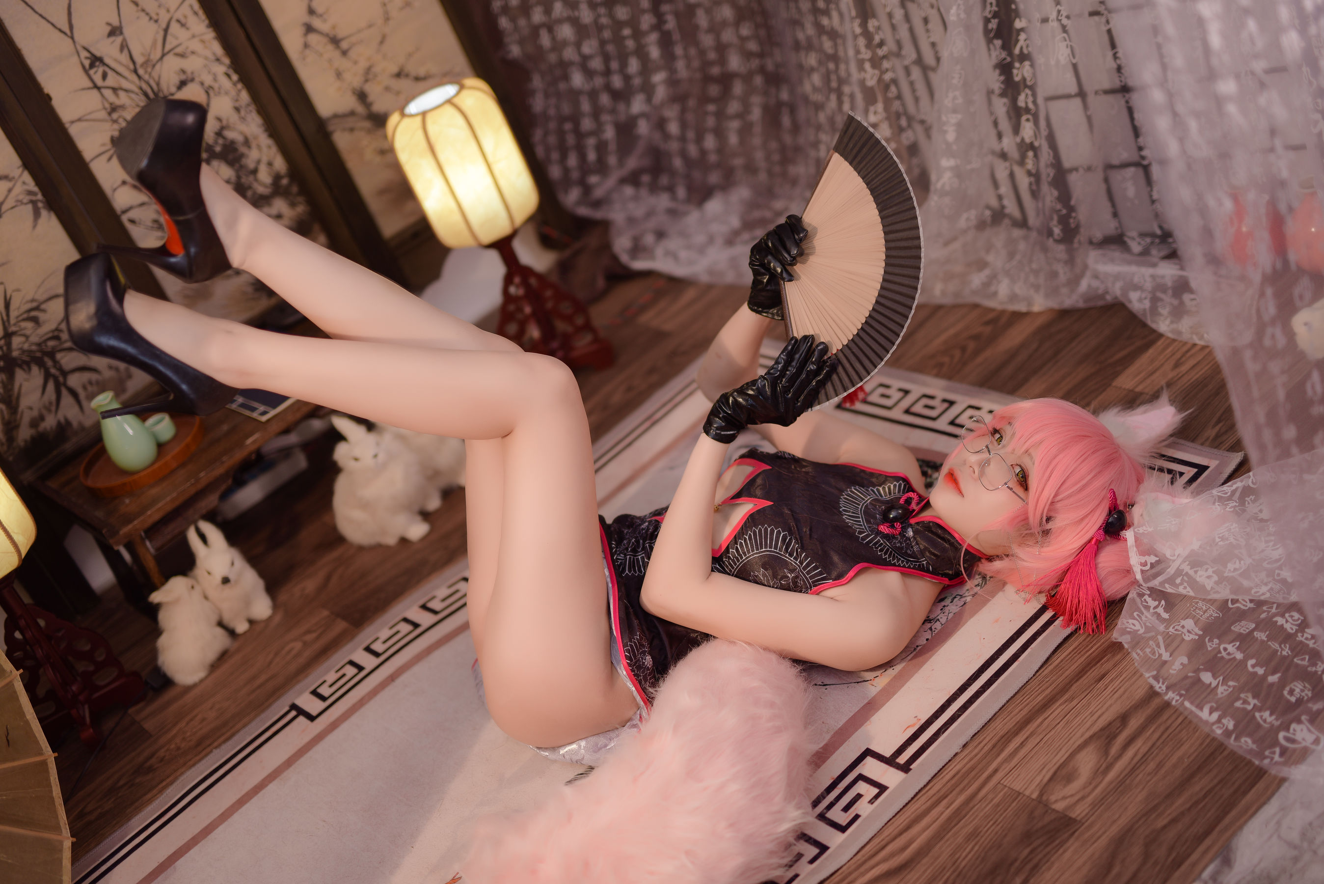 人气Coser二佐Nisa Fate旗袍狐