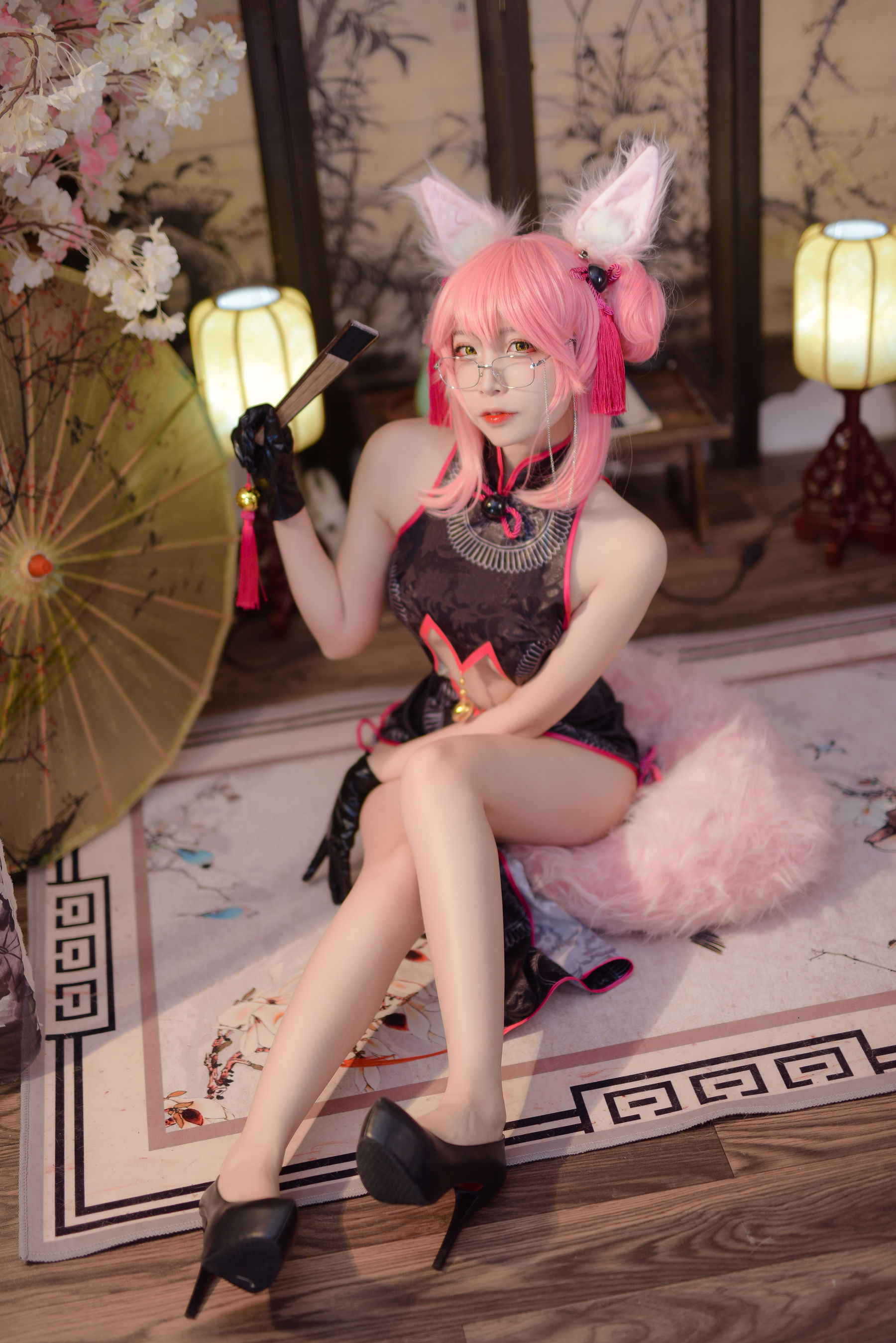 人气Coser二佐Nisa Fate旗袍狐