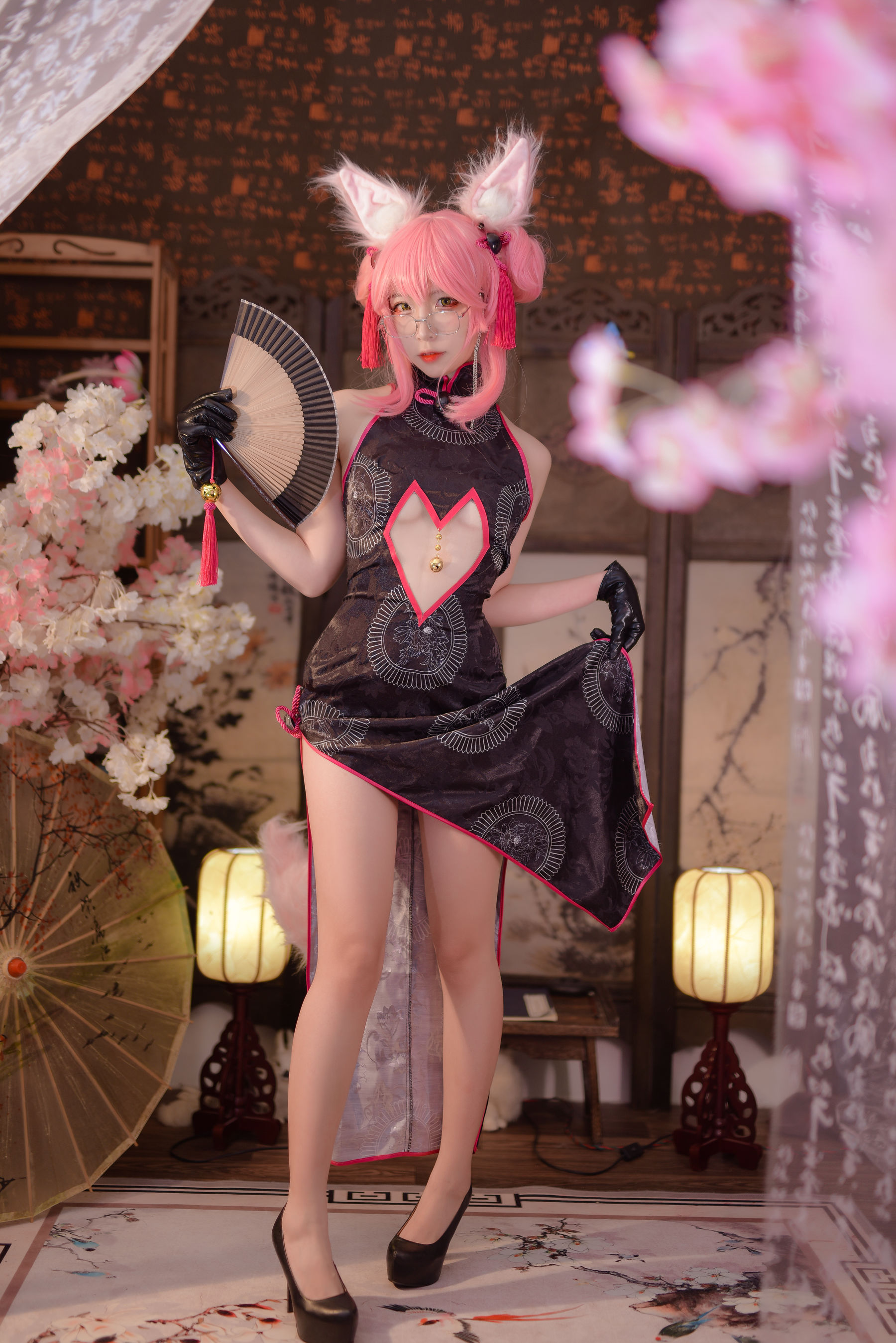 人气Coser二佐Nisa Fate旗袍狐