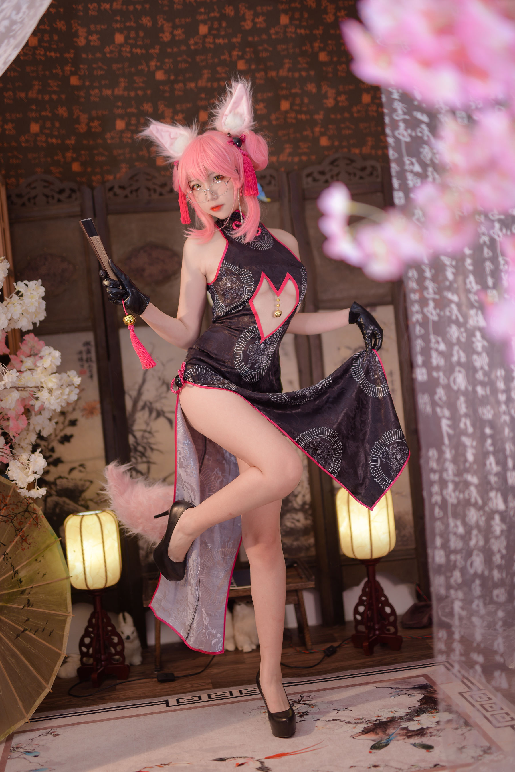 人气Coser二佐Nisa Fate旗袍狐