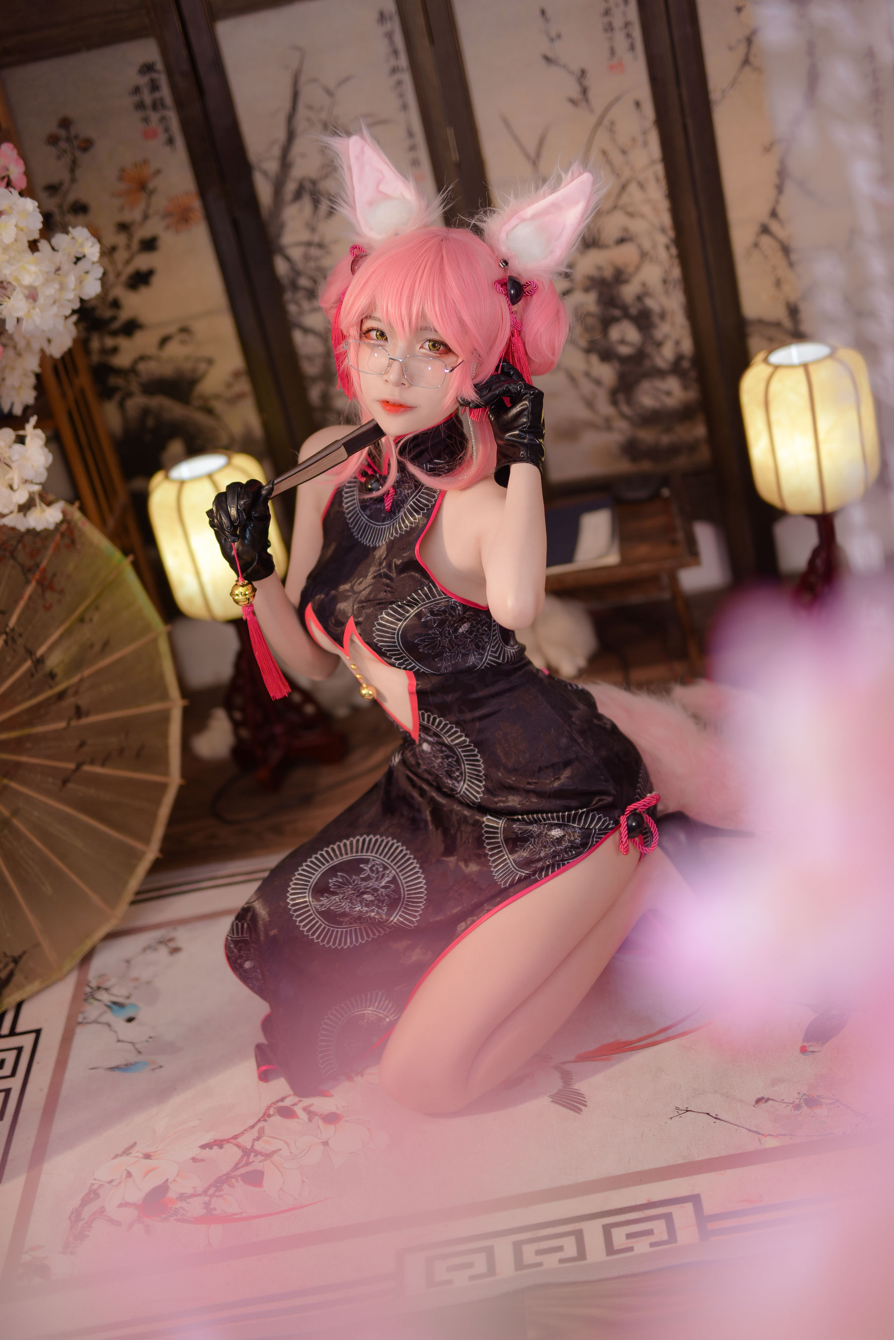 人气Coser二佐Nisa Fate旗袍狐