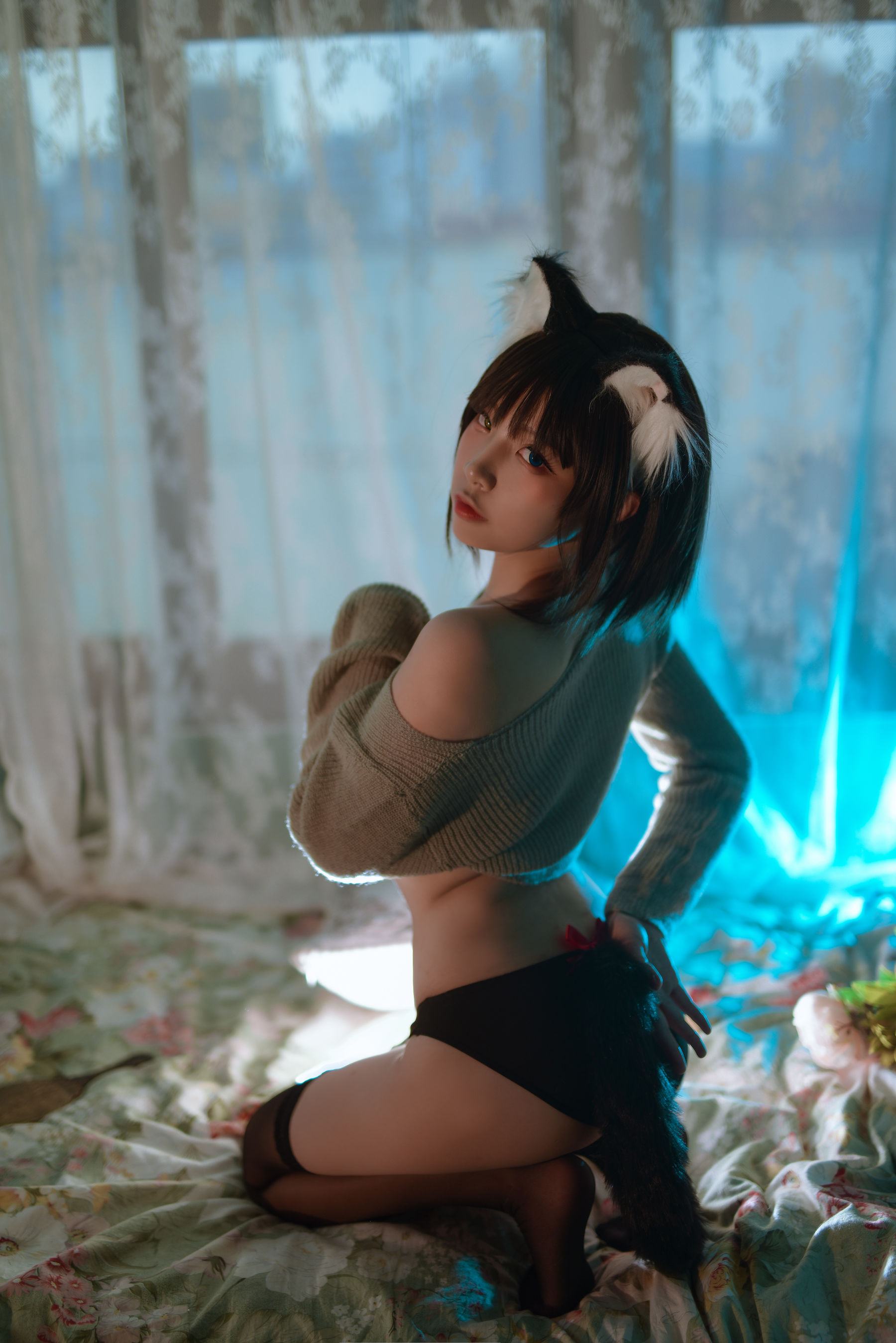 人气Coser二佐Nisa 宠物少女 私房黑猫