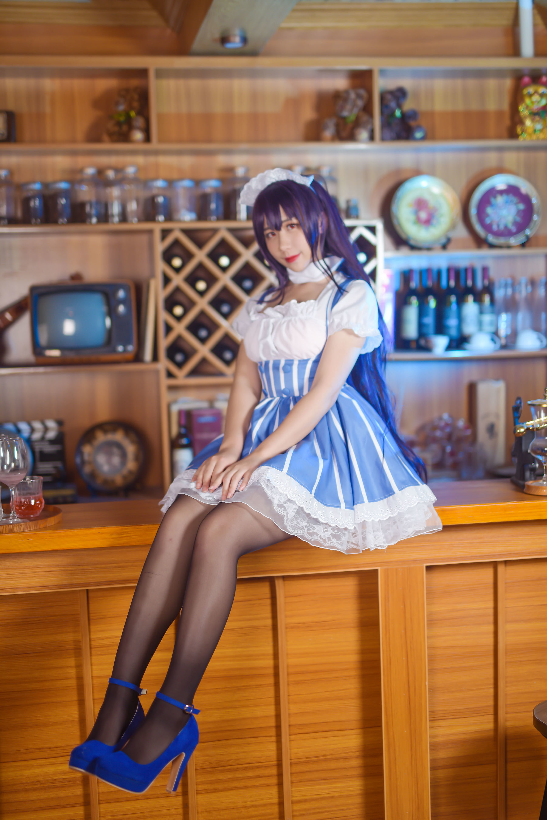 动漫博主九曲Jean 加藤惠女仆