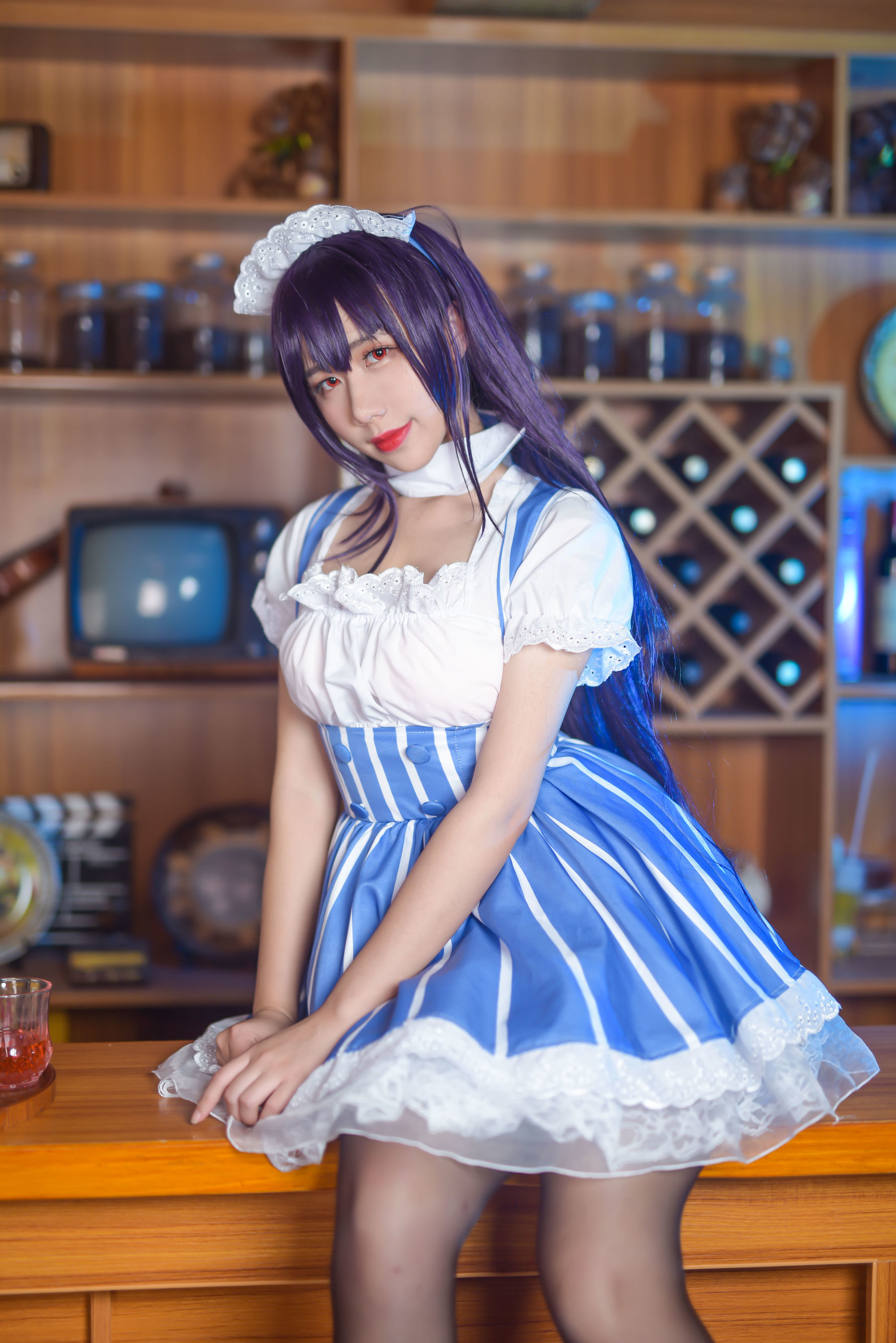 动漫博主九曲Jean 加藤惠女仆