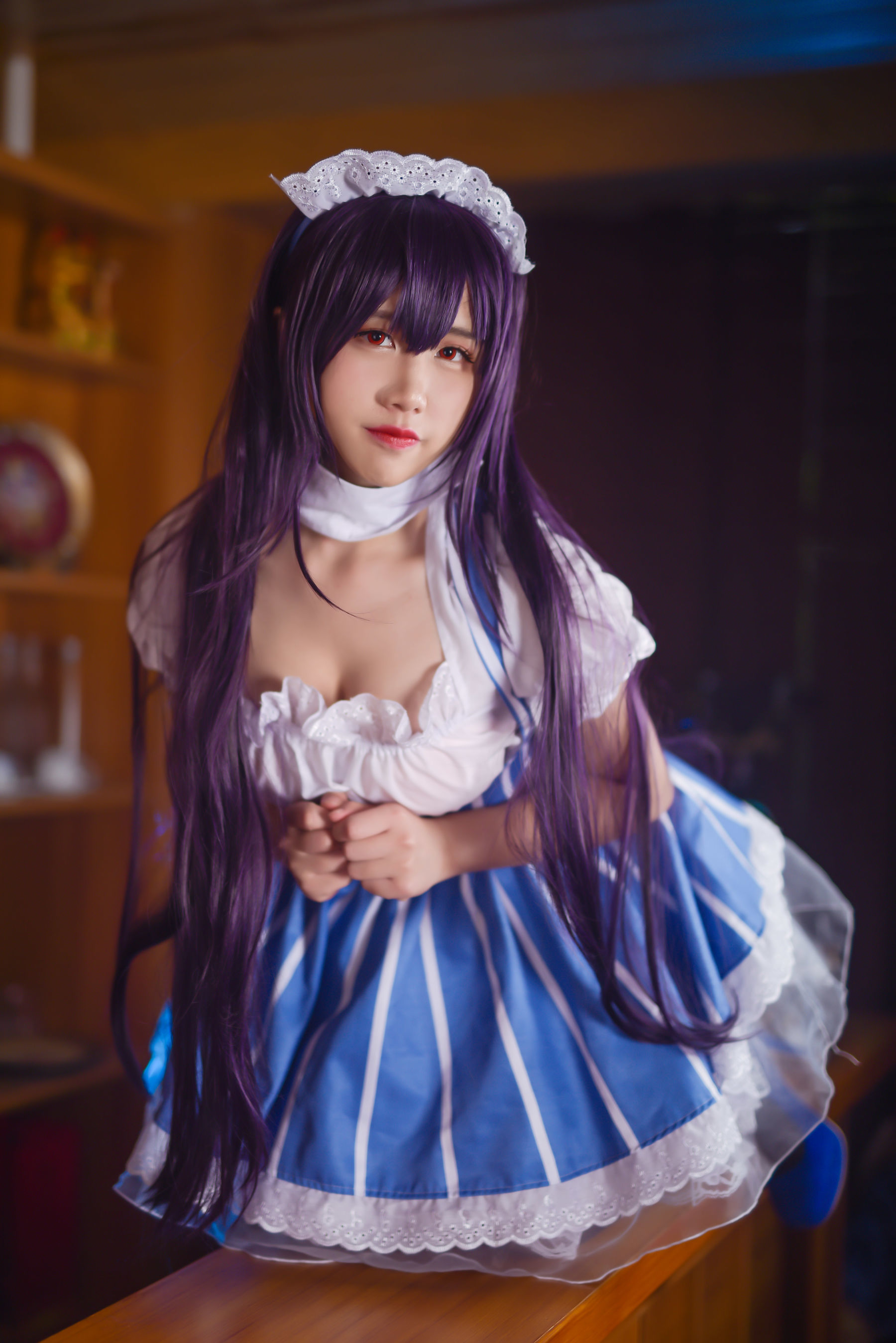 动漫博主九曲Jean 加藤惠女仆