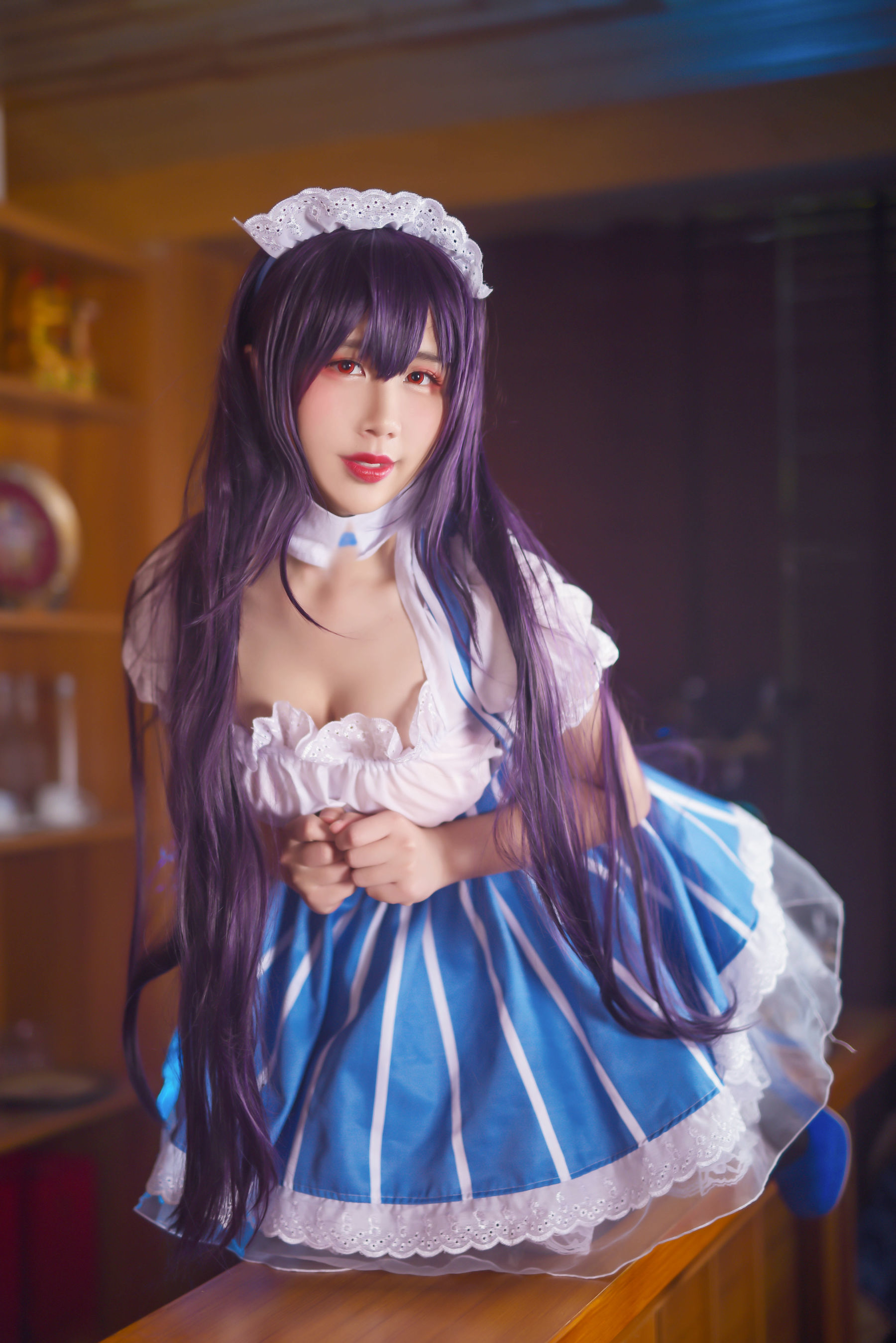 动漫博主九曲Jean 加藤惠女仆