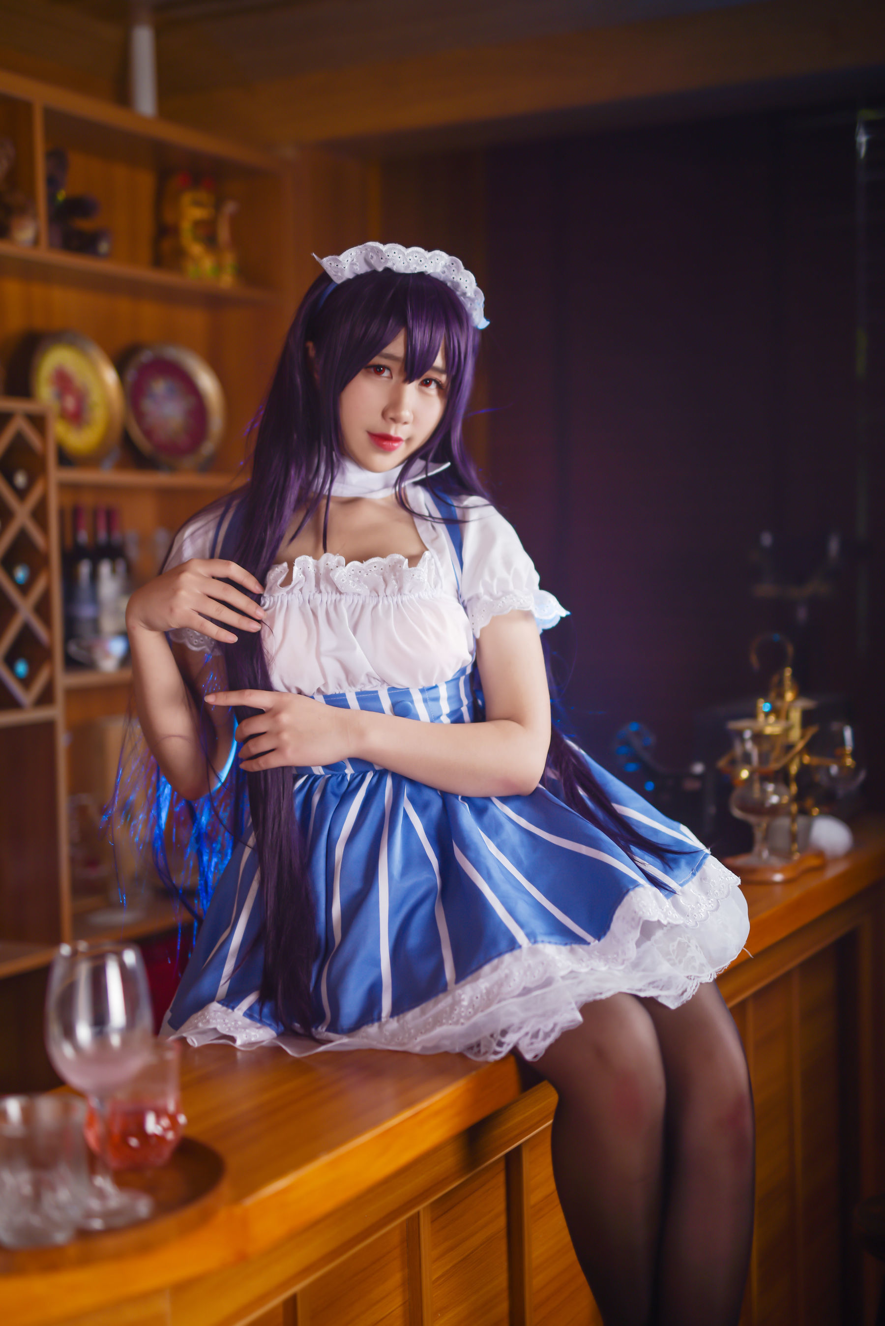 动漫博主九曲Jean 加藤惠女仆