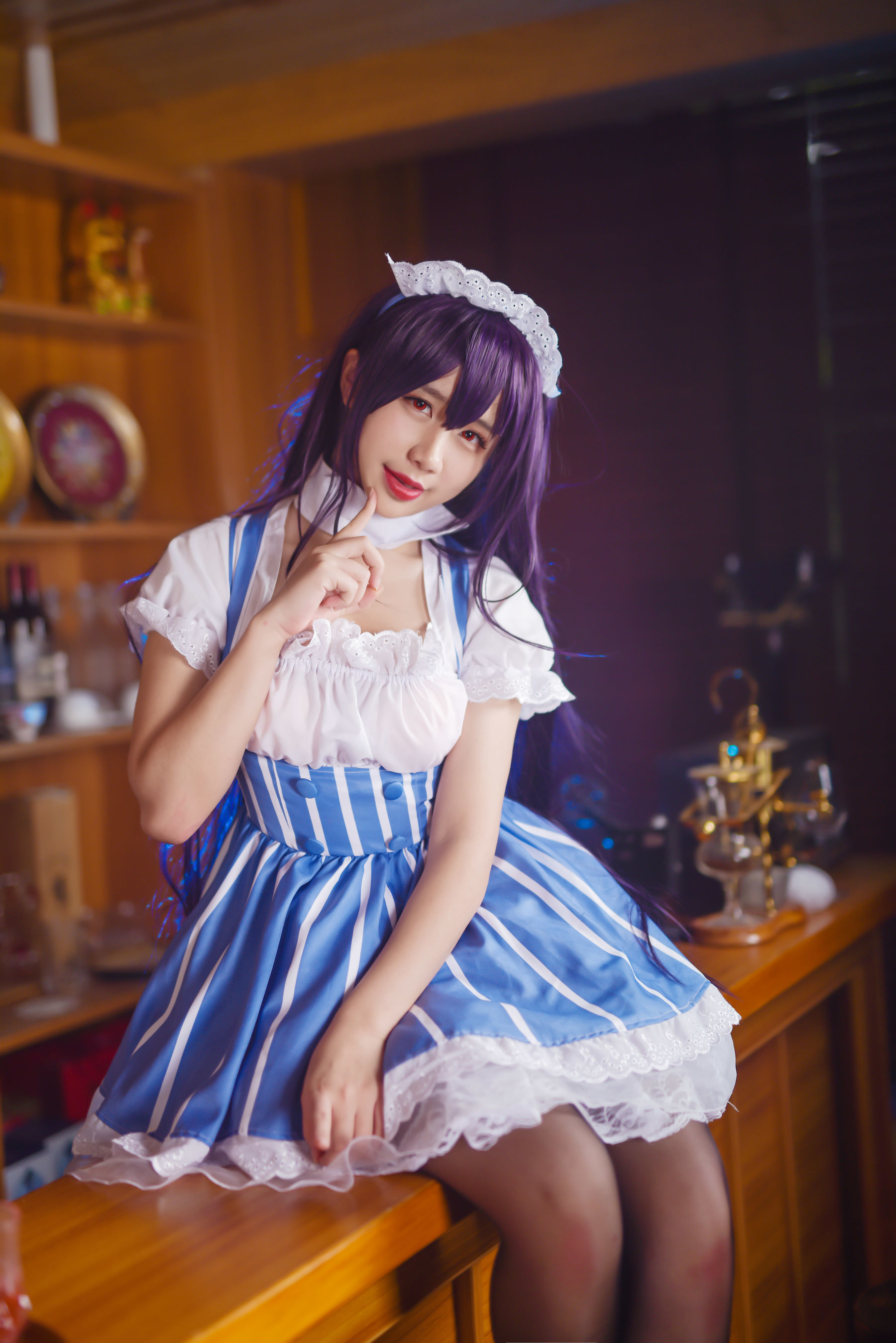 动漫博主九曲Jean 加藤惠女仆